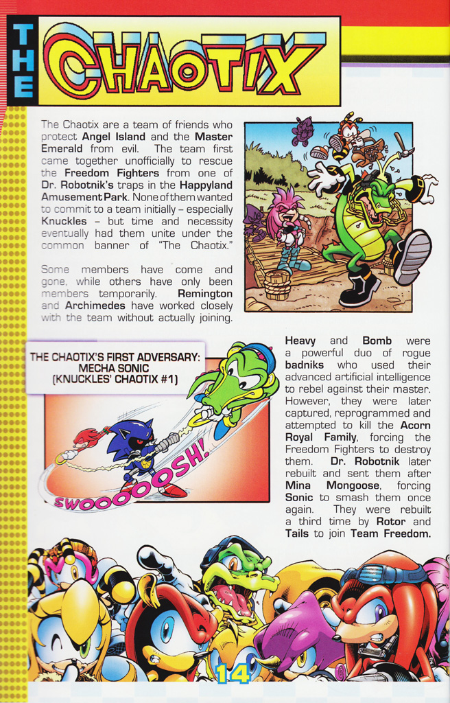 Read online Sonic the Hedgehog: The Complete Sonic Comic Encyclopedia comic -  Issue # TPB - 16