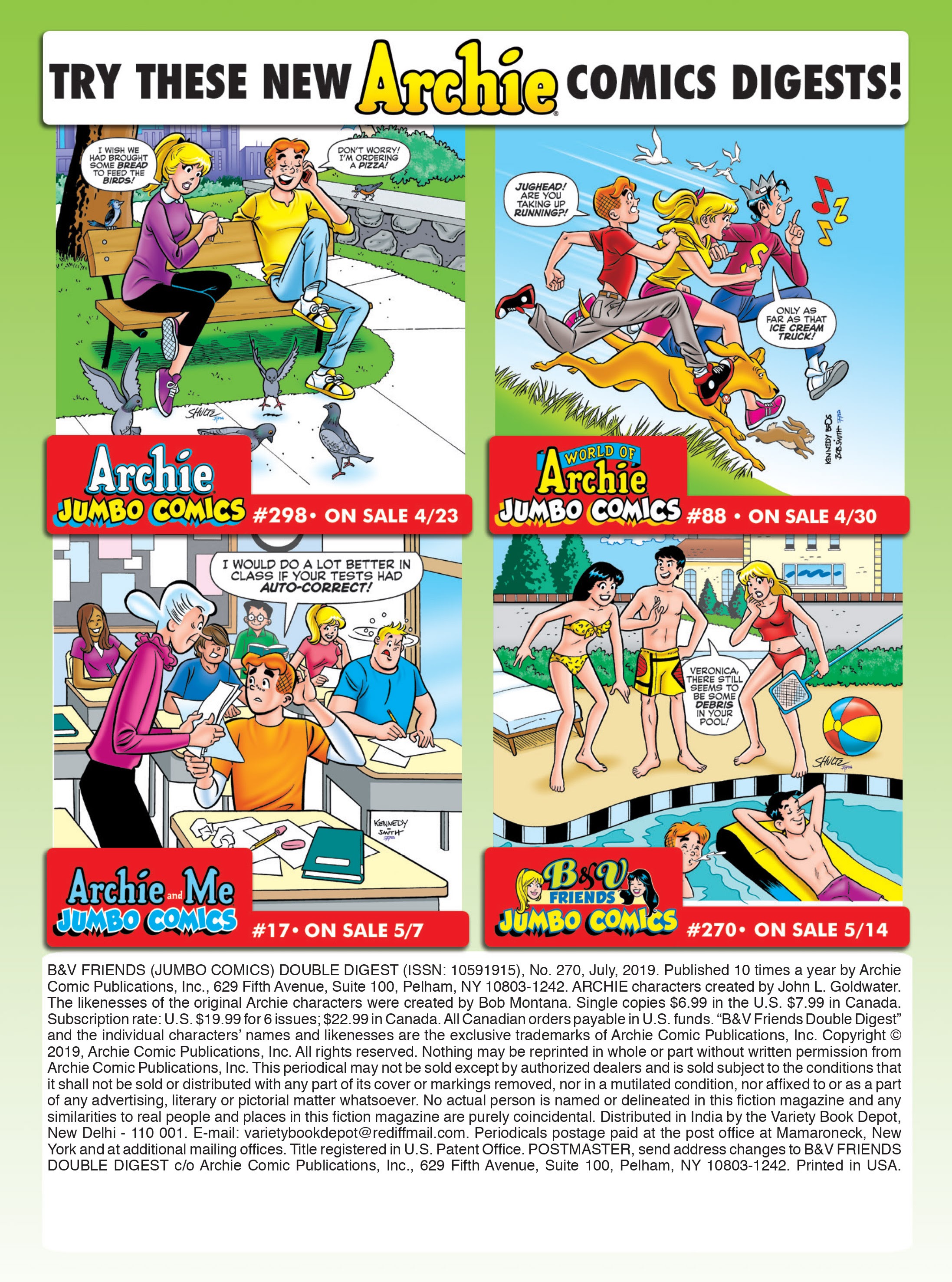 Read online Betty & Veronica Friends Double Digest comic -  Issue #270 - 181