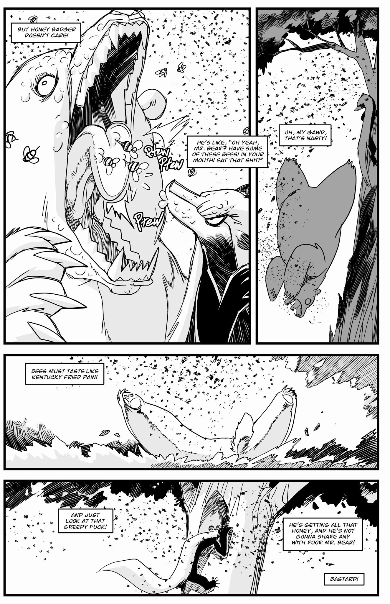 Read online Honey Badger comic -  Issue # Full - 6