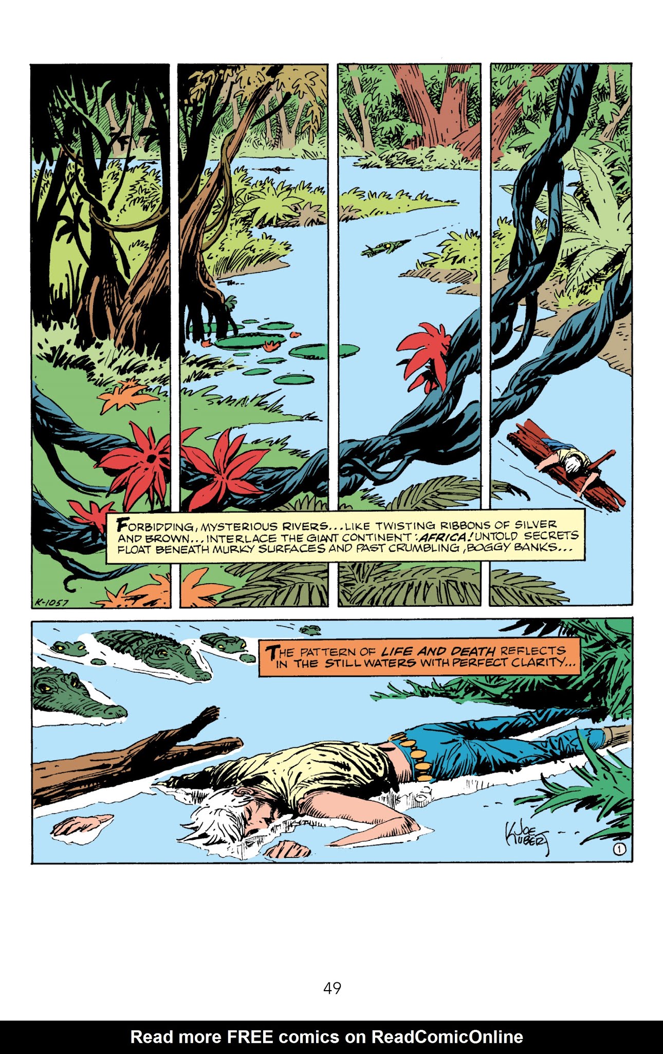 Read online Edgar Rice Burroughs' Tarzan The Joe Kubert Years comic -  Issue # TPB 2 (Part 1) - 50