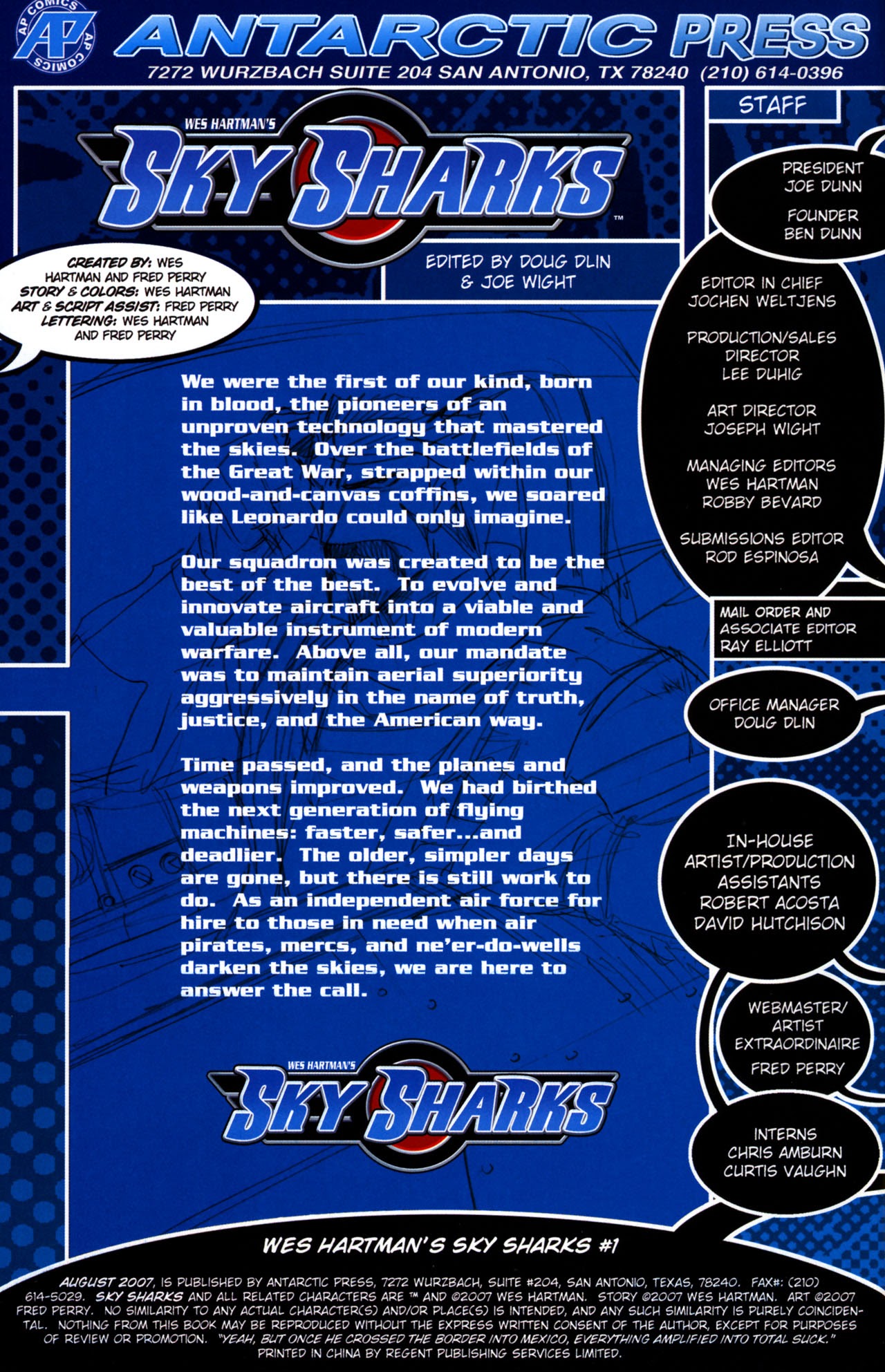 Read online Sky Sharks comic -  Issue #1 - 2