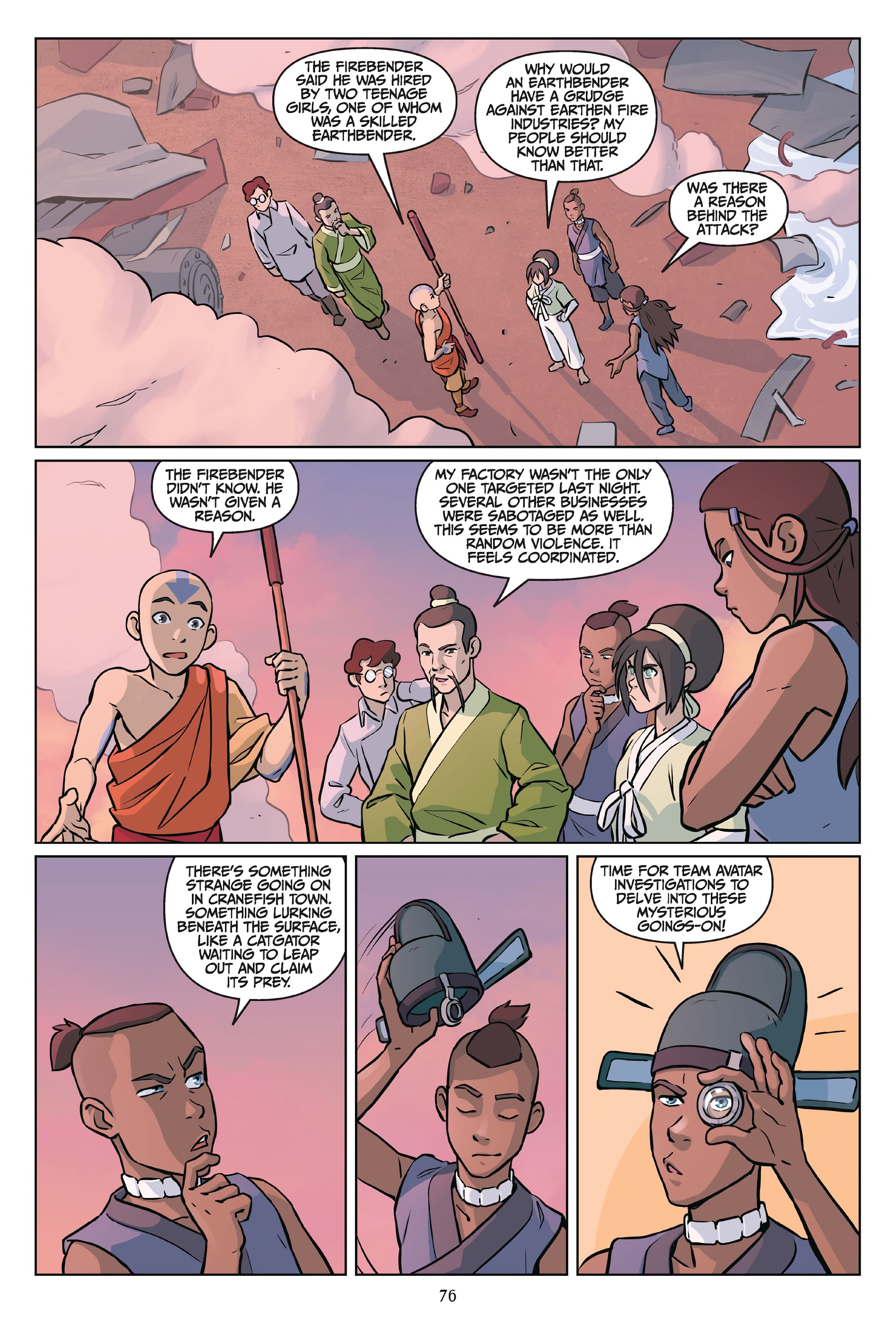 Read online Nickelodeon Avatar: The Last Airbender - Imbalance comic -  Issue # _Omnibus (Part 1) - 77