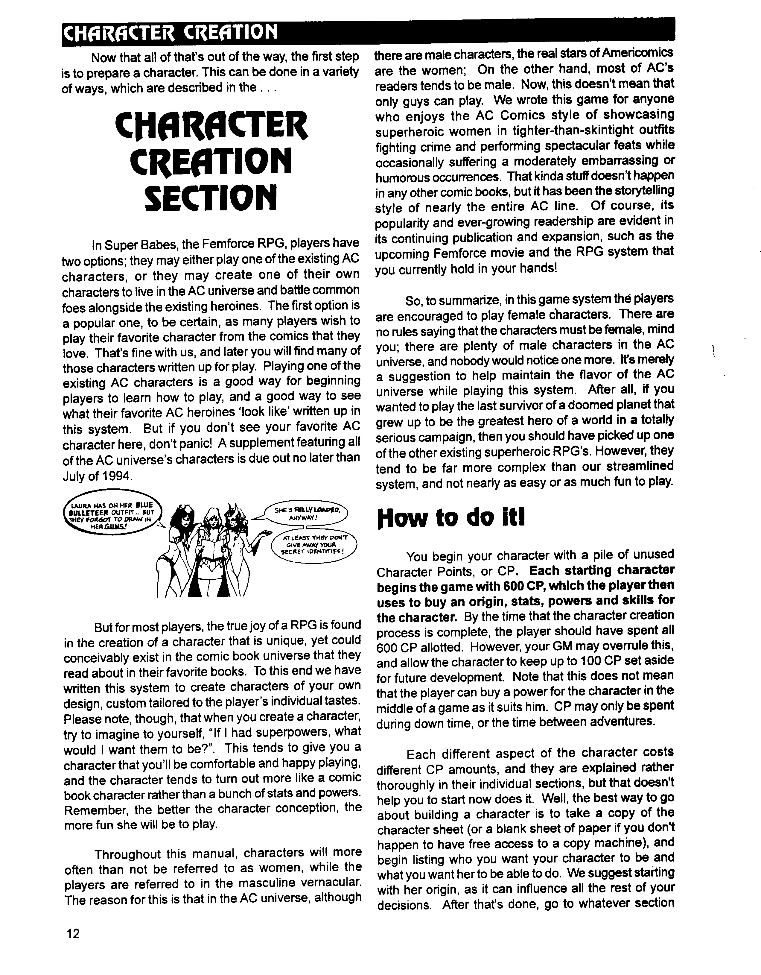 Read online Superbabes: The Femforce Role-Playing Game comic -  Issue # TPB - 14