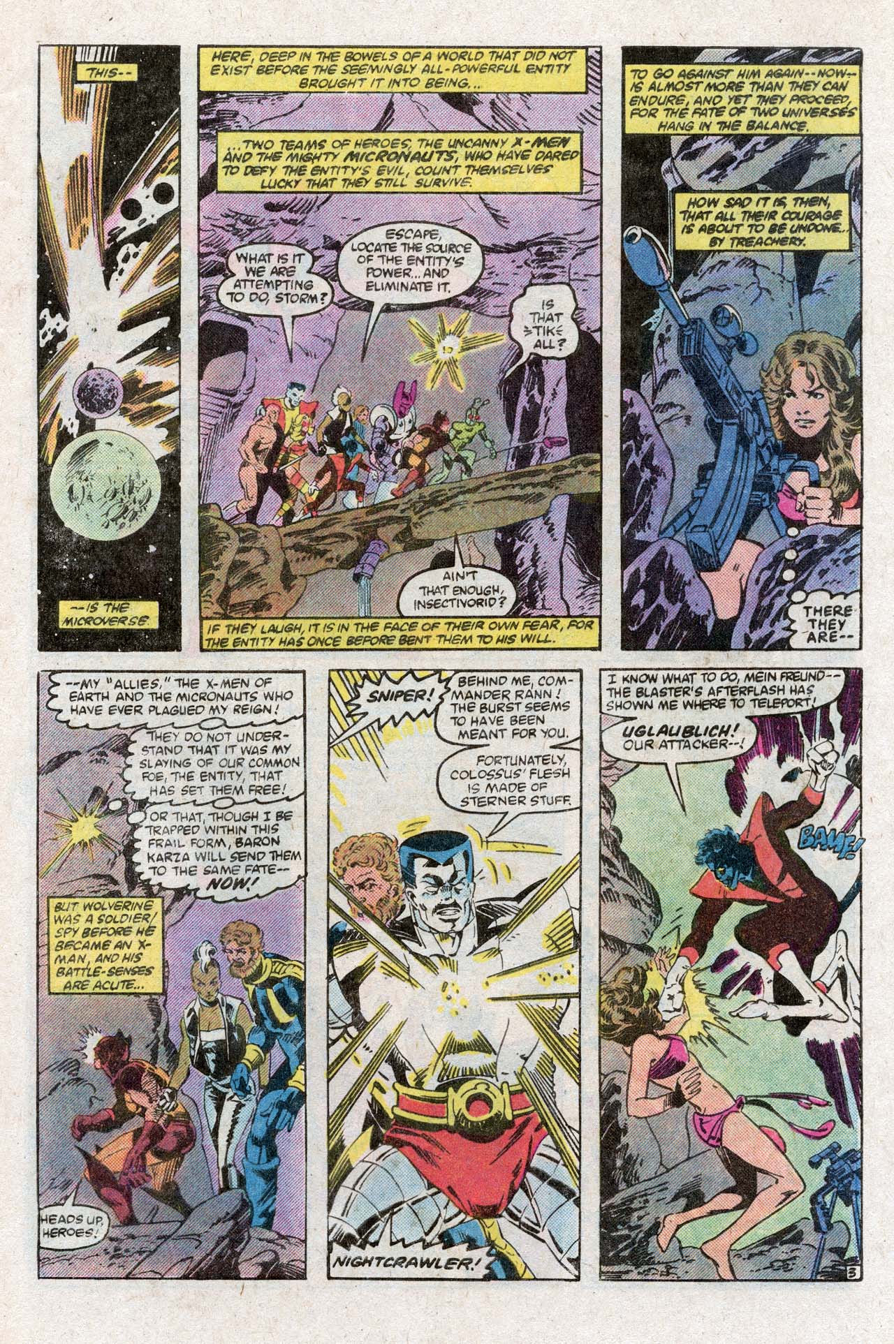 Read online The X-Men and the Micronauts comic -  Issue #4 - 5