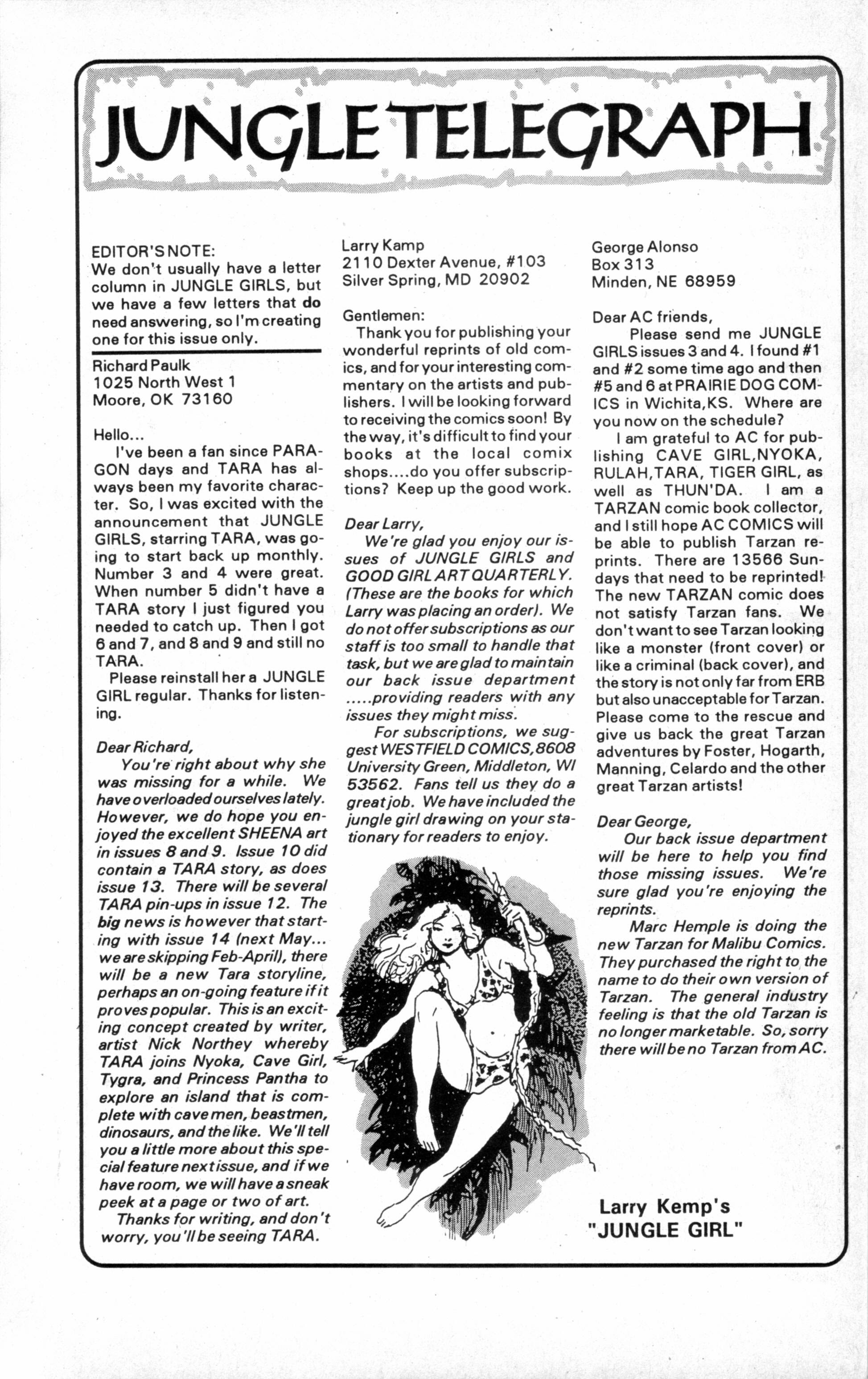 Read online Jungle Girls (1988) comic -  Issue #11 - 27