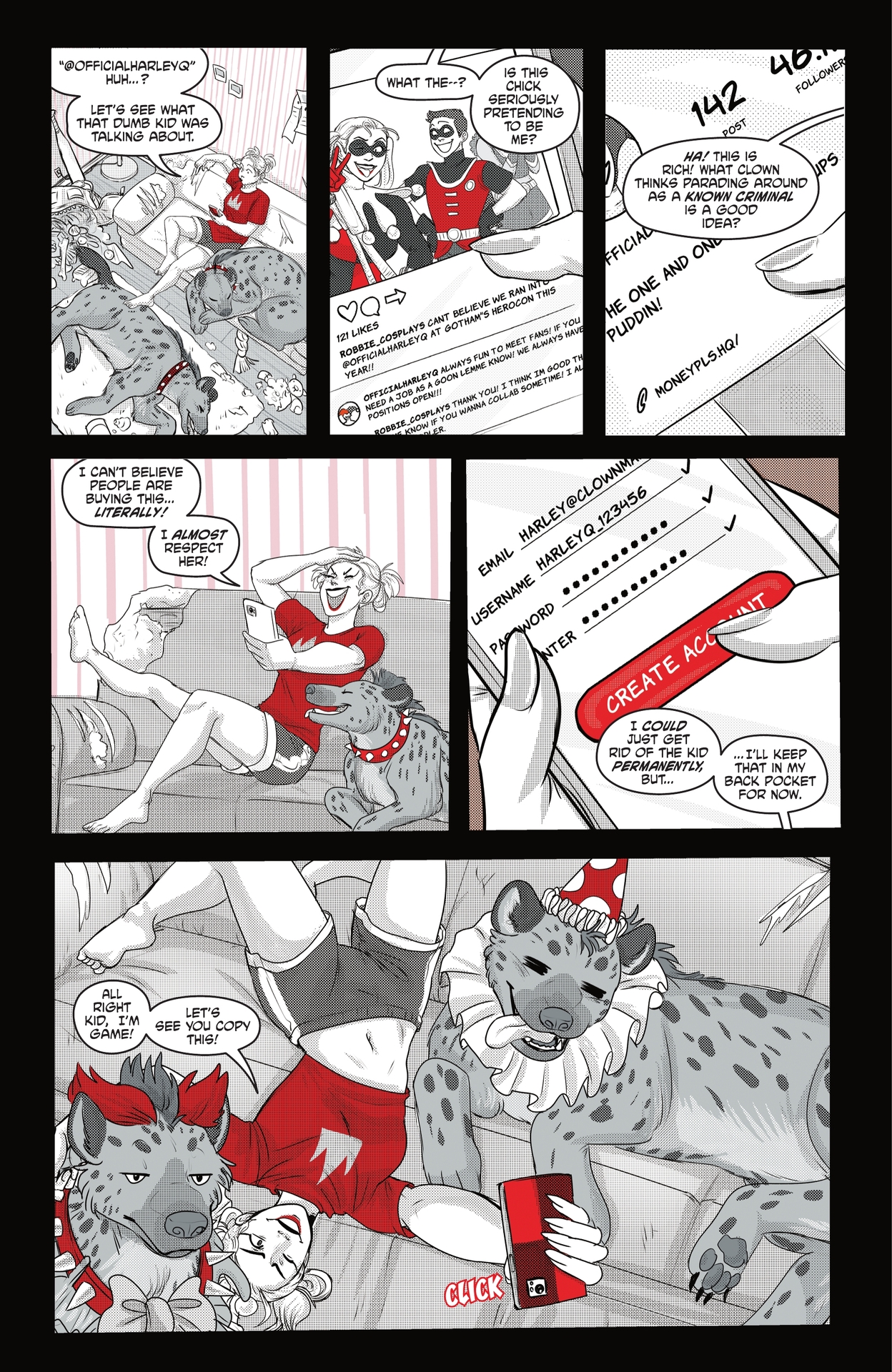 Read online Harley Quinn: Black   White   Redder comic -  Issue #5 - 31