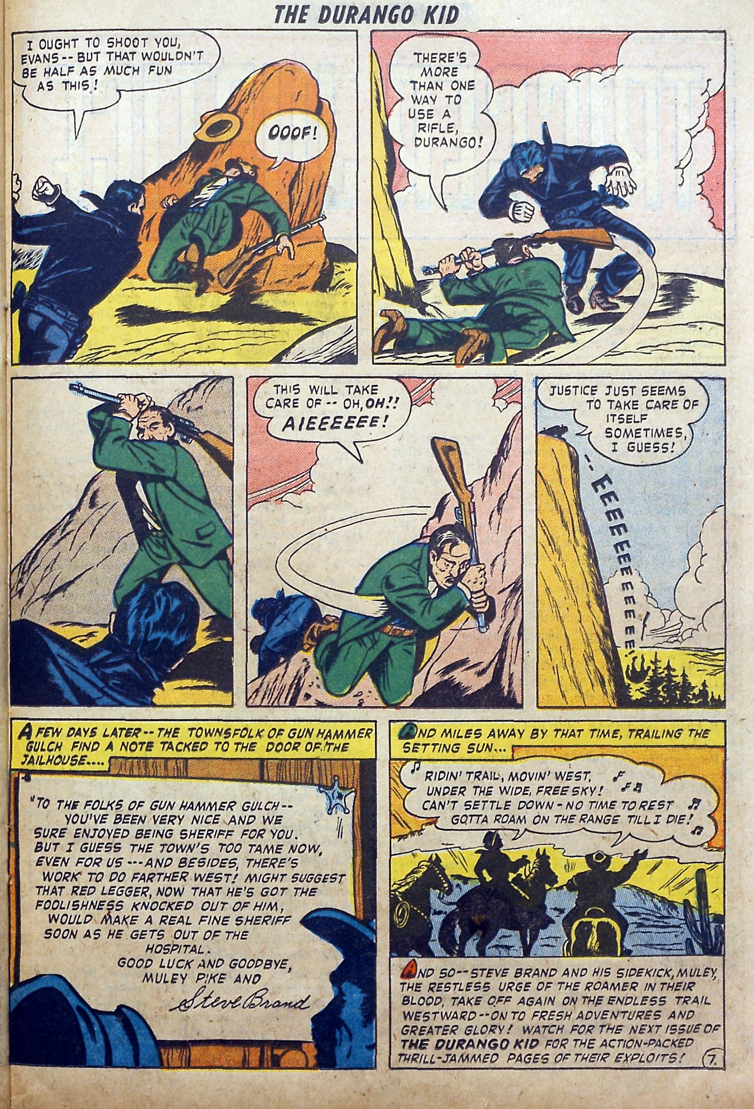 Read online Charles Starrett as The Durango Kid comic -  Issue #1 - 25