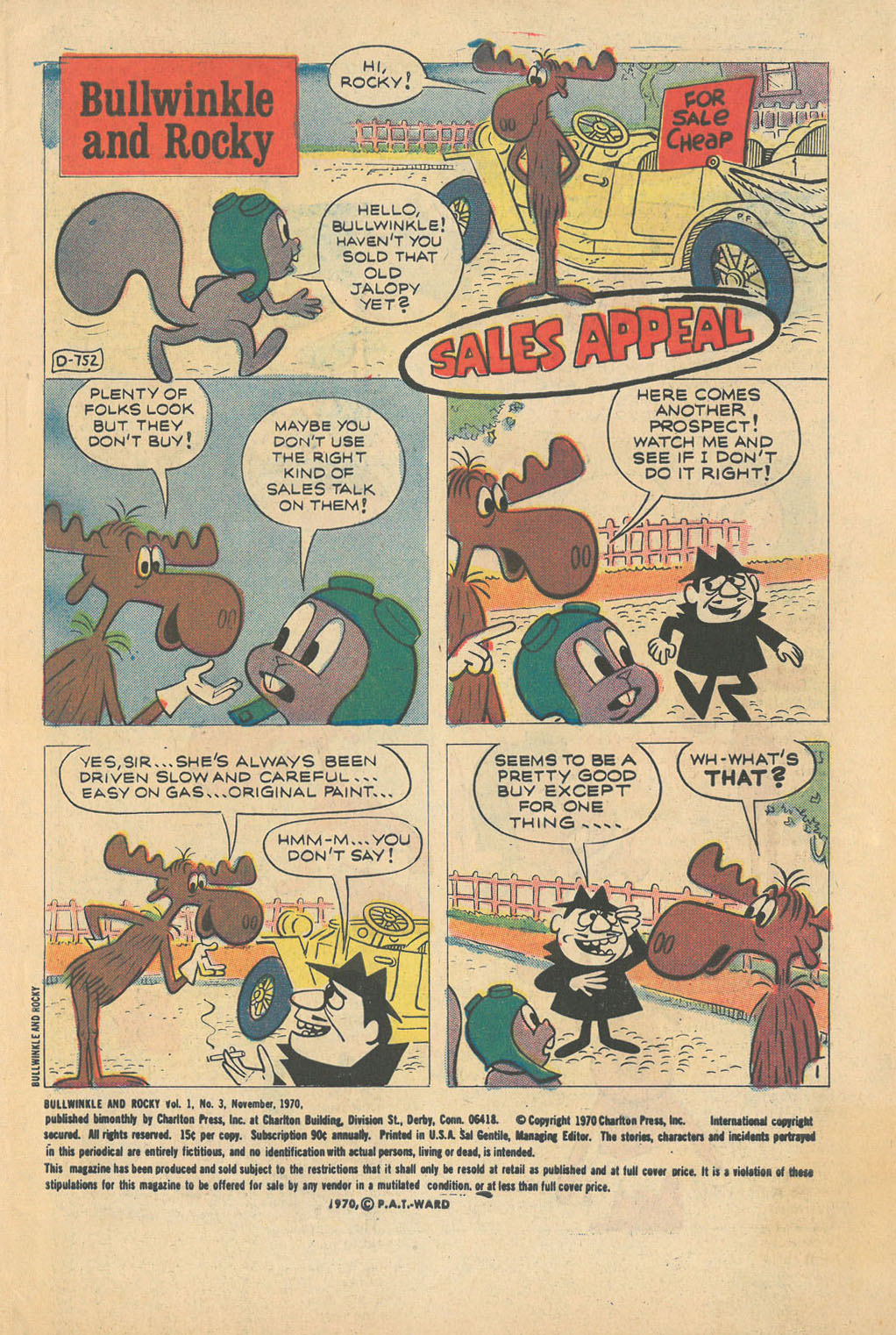 Read online Bullwinkle And Rocky (1970) comic -  Issue #3 - 3