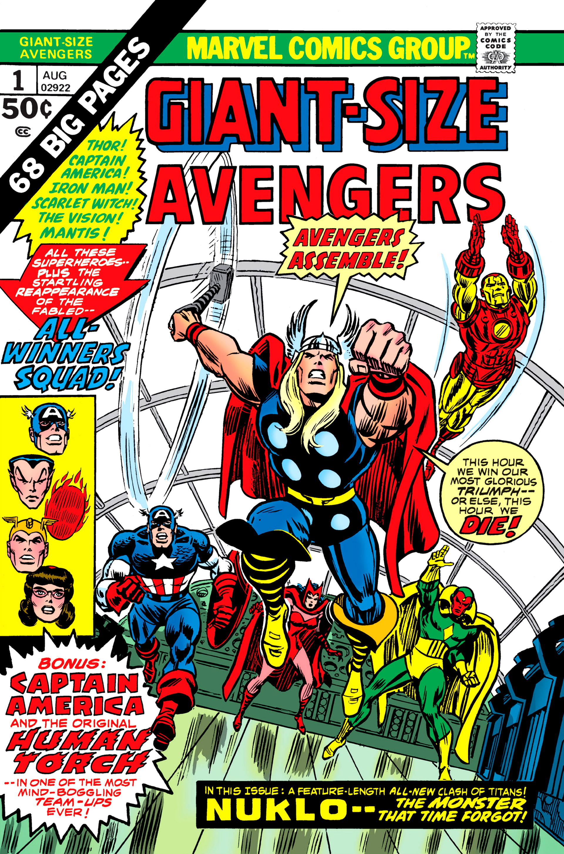 Read online Giant-Size Avengers comic -  Issue #1 - 1