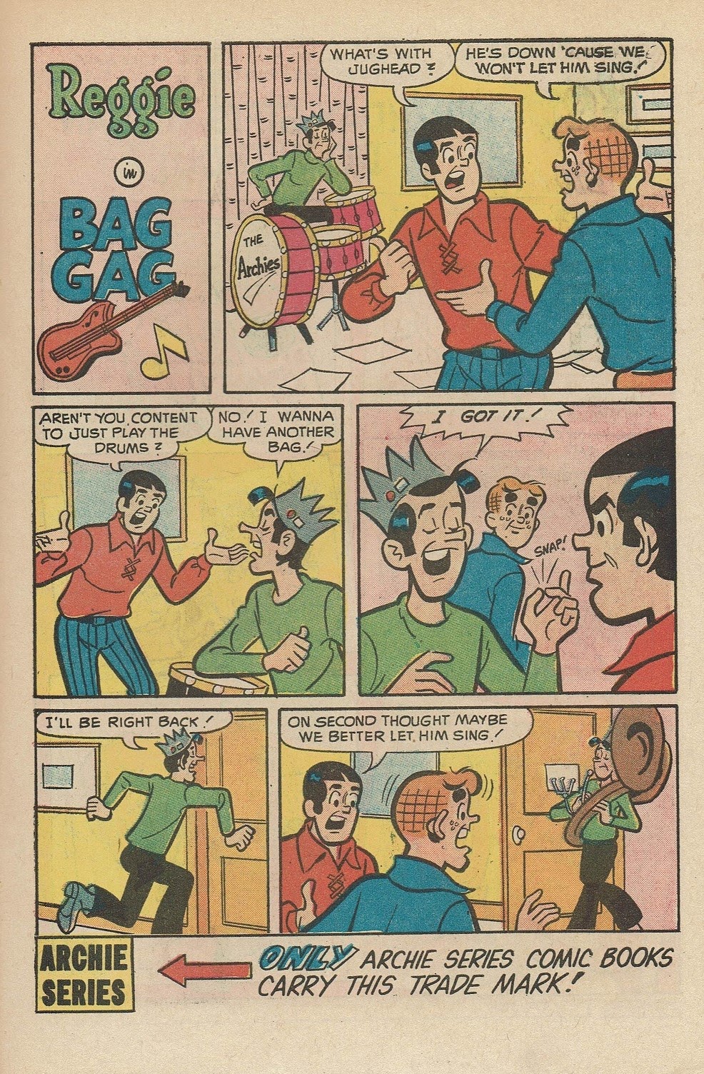 Read online Reggie's Wise Guy Jokes comic -  Issue #21 - 21
