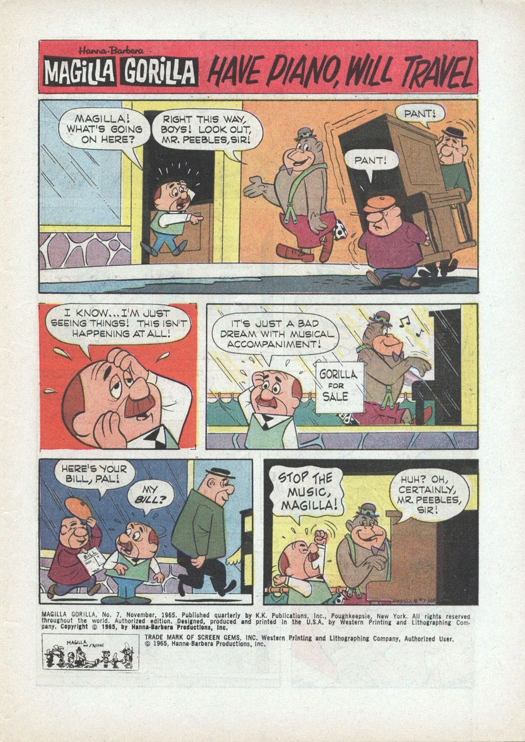 Read online Magilla Gorilla (1964) comic -  Issue #7 - 3