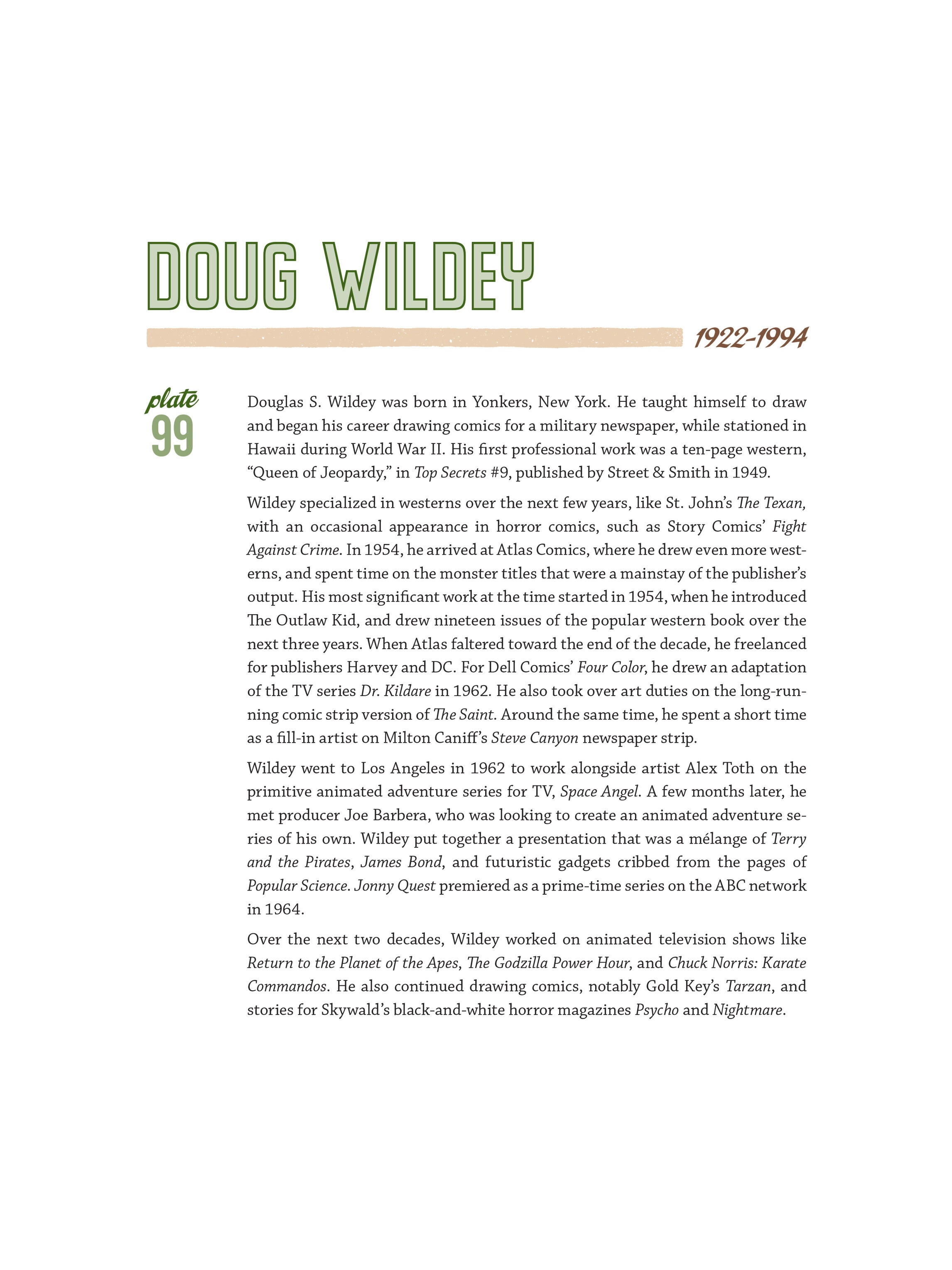 Read online More Heroes of the Comics: Portraits of the Legends of Comic Books comic -  Issue # TPB (Part 2) - 105