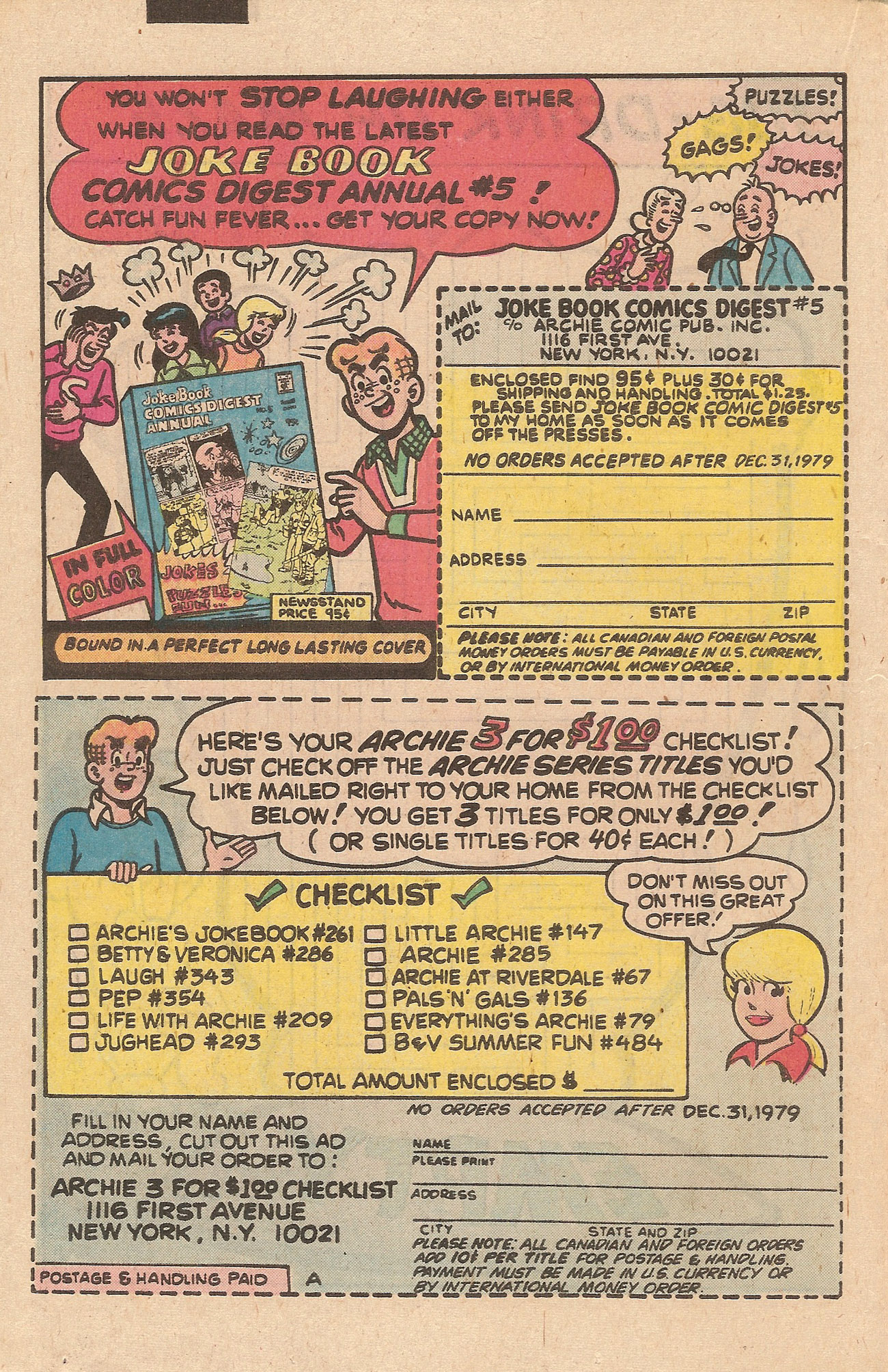 Read online Jughead's Jokes comic -  Issue #65 - 18