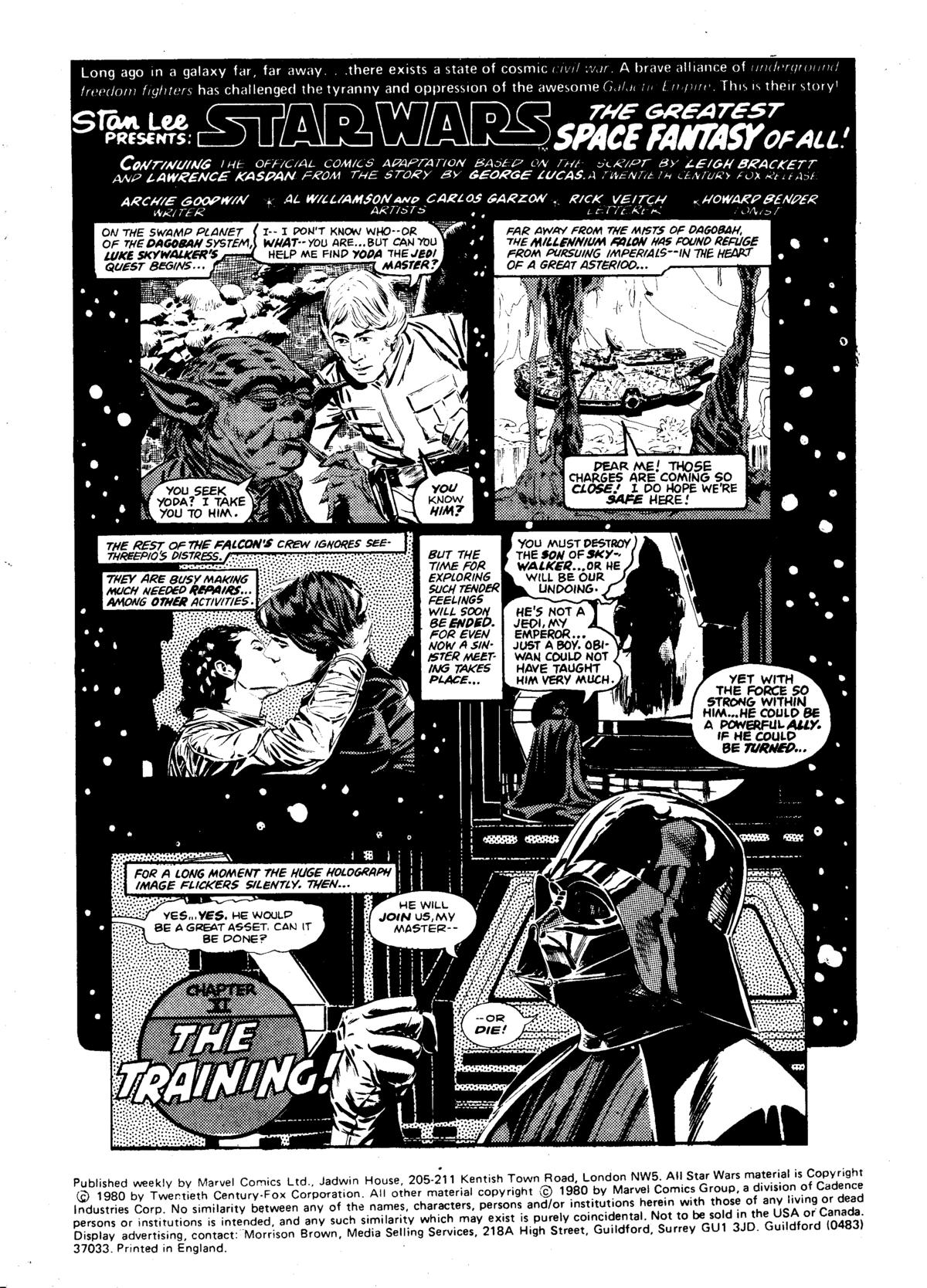 Read online Star Wars Weekly: The Empire Strikes Back comic -  Issue #128 - 3