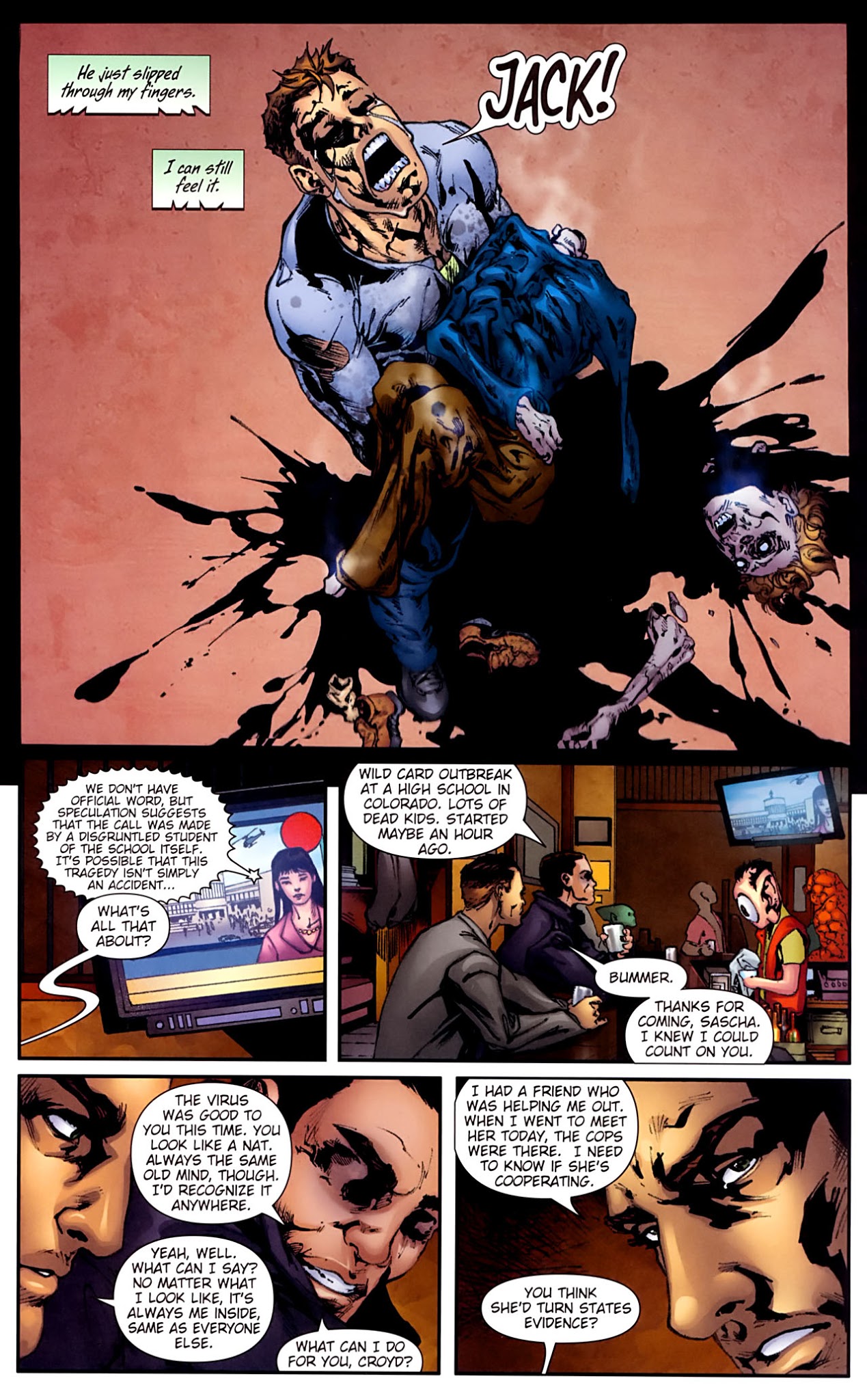 Read online George R.R. Martin's Wild Cards: The Hard Call comic -  Issue #1 - 19