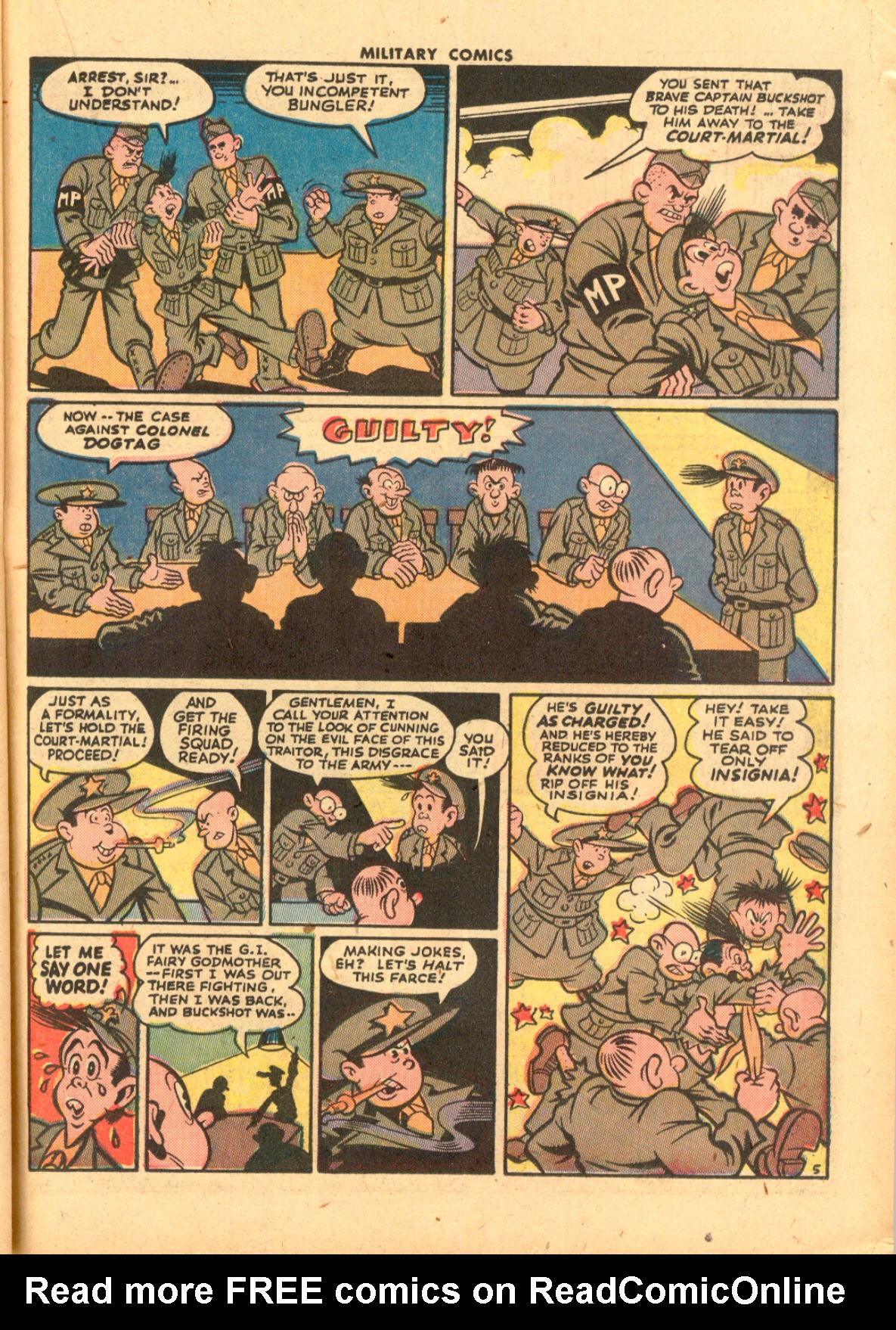 Read online Military Comics comic -  Issue #33 - 35