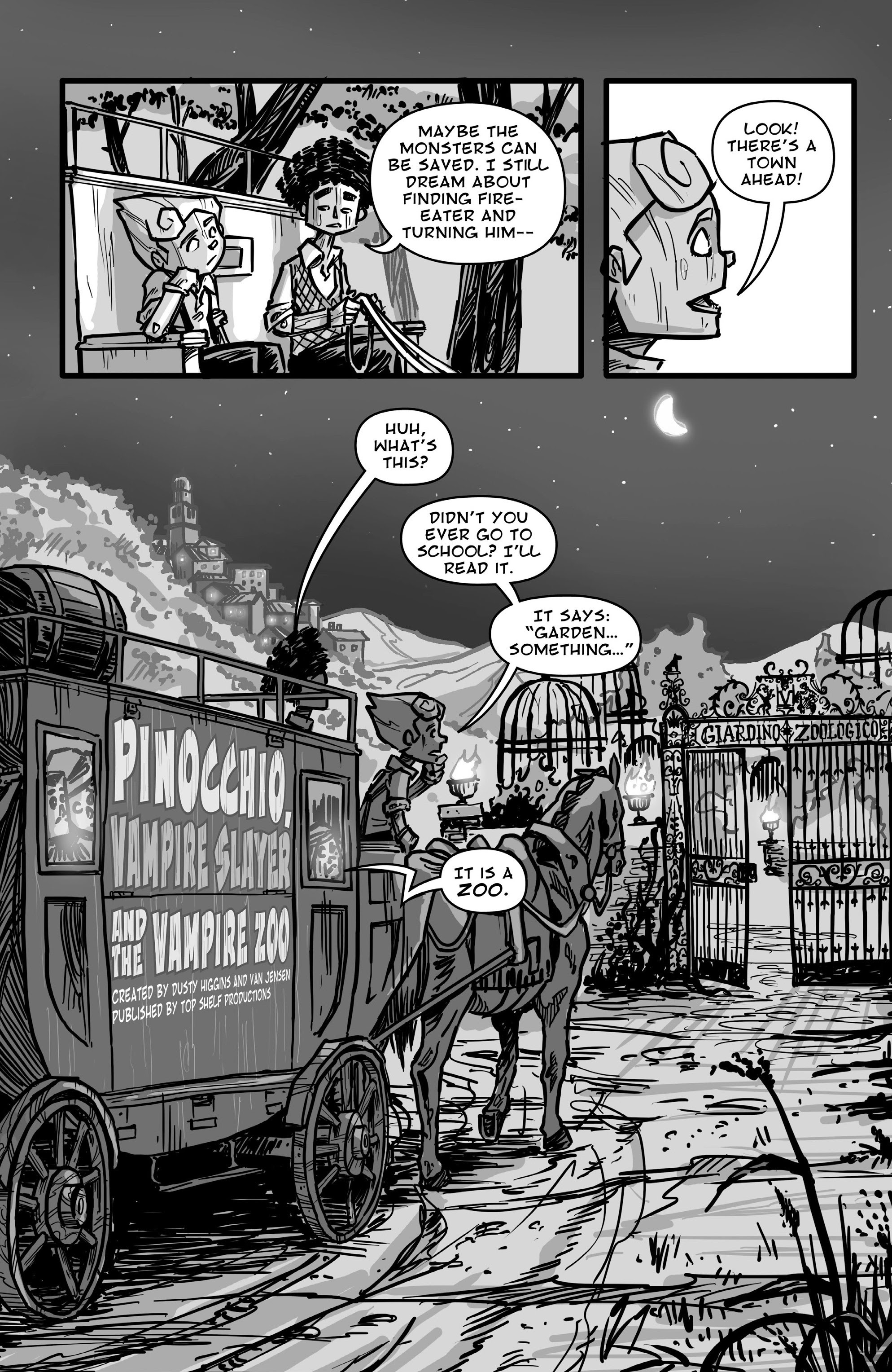 Read online Pinocchio, Vampire Slayer Versus the Vampire Zoo comic -  Issue # Full - 5