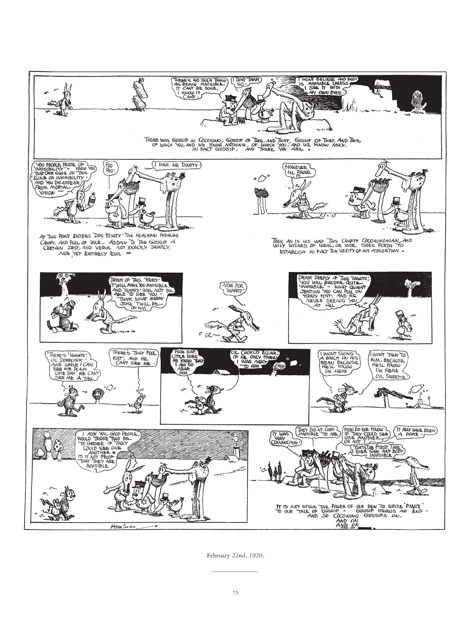 Read online Krazy & Ignatz comic -  Issue # TPB 2 - 75