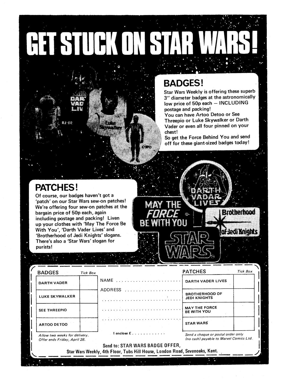 Read online Star Wars Weekly comic -  Issue #10 - 24