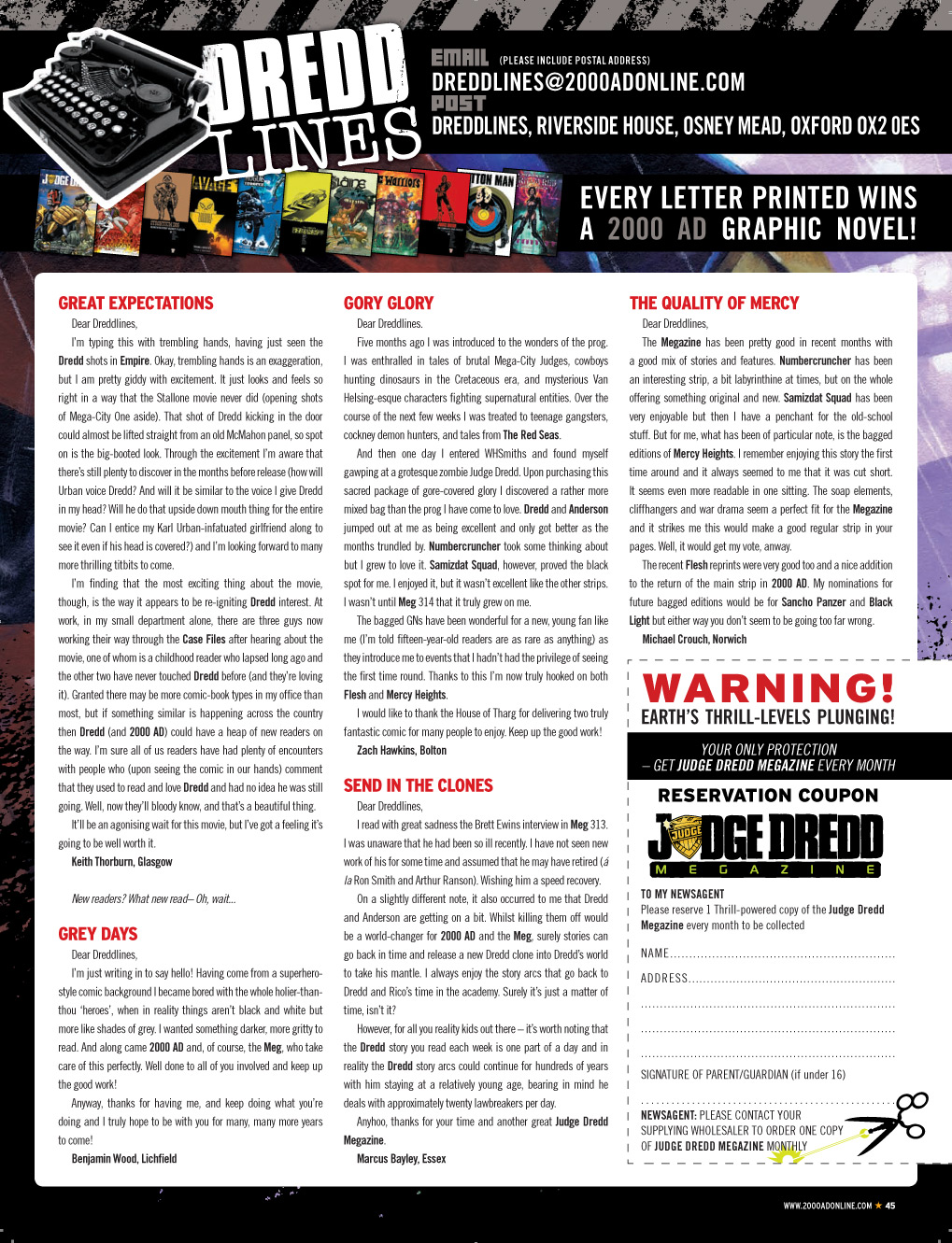 Read online Judge Dredd Megazine (Vol. 5) comic -  Issue #315 - 45