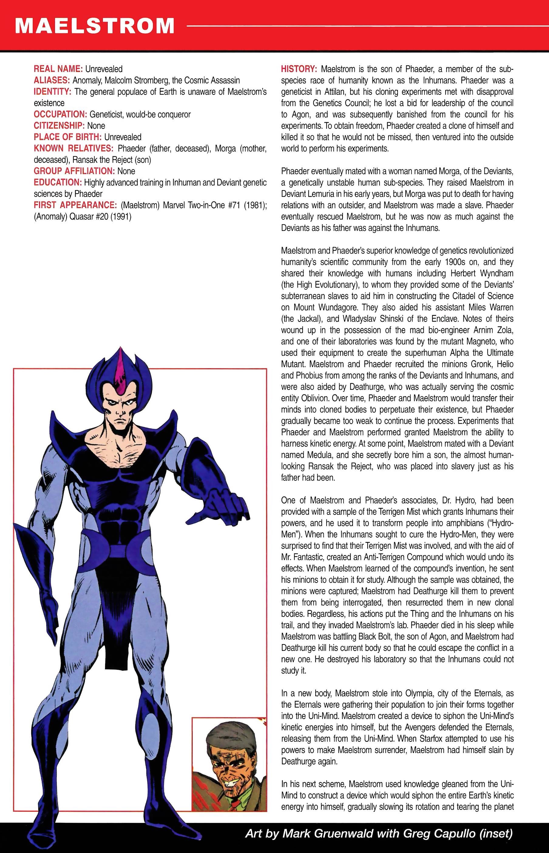 Read online Official Handbook of the Marvel Universe A to Z comic -  Issue # TPB 6 (Part 2) - 134