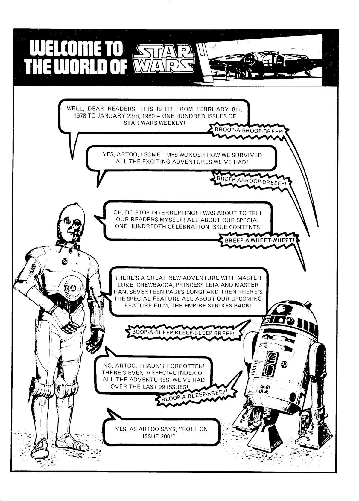 Read online Star Wars Weekly comic -  Issue #100 - 2