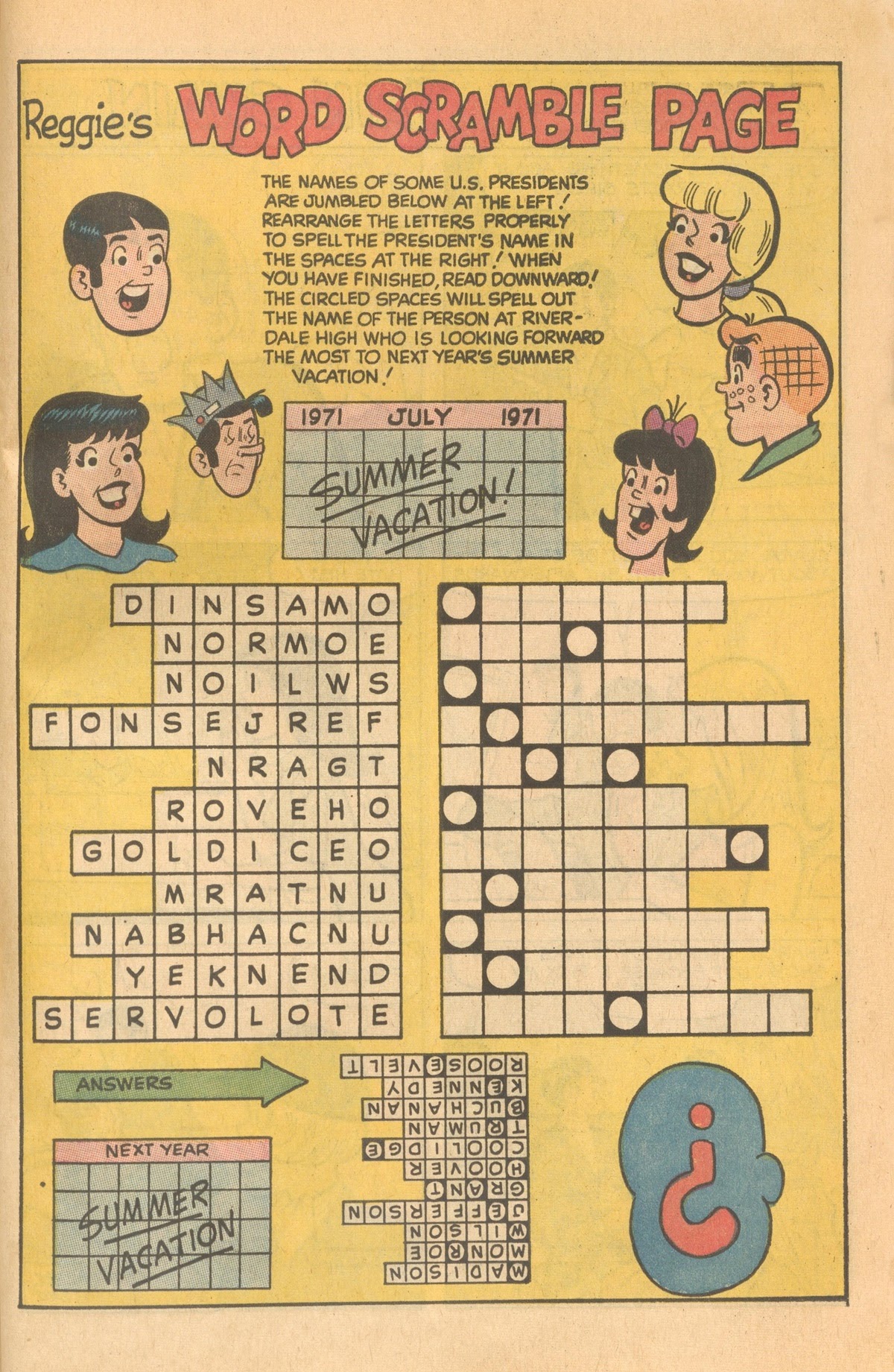 Read online Reggie's Wise Guy Jokes comic -  Issue #16 - 63