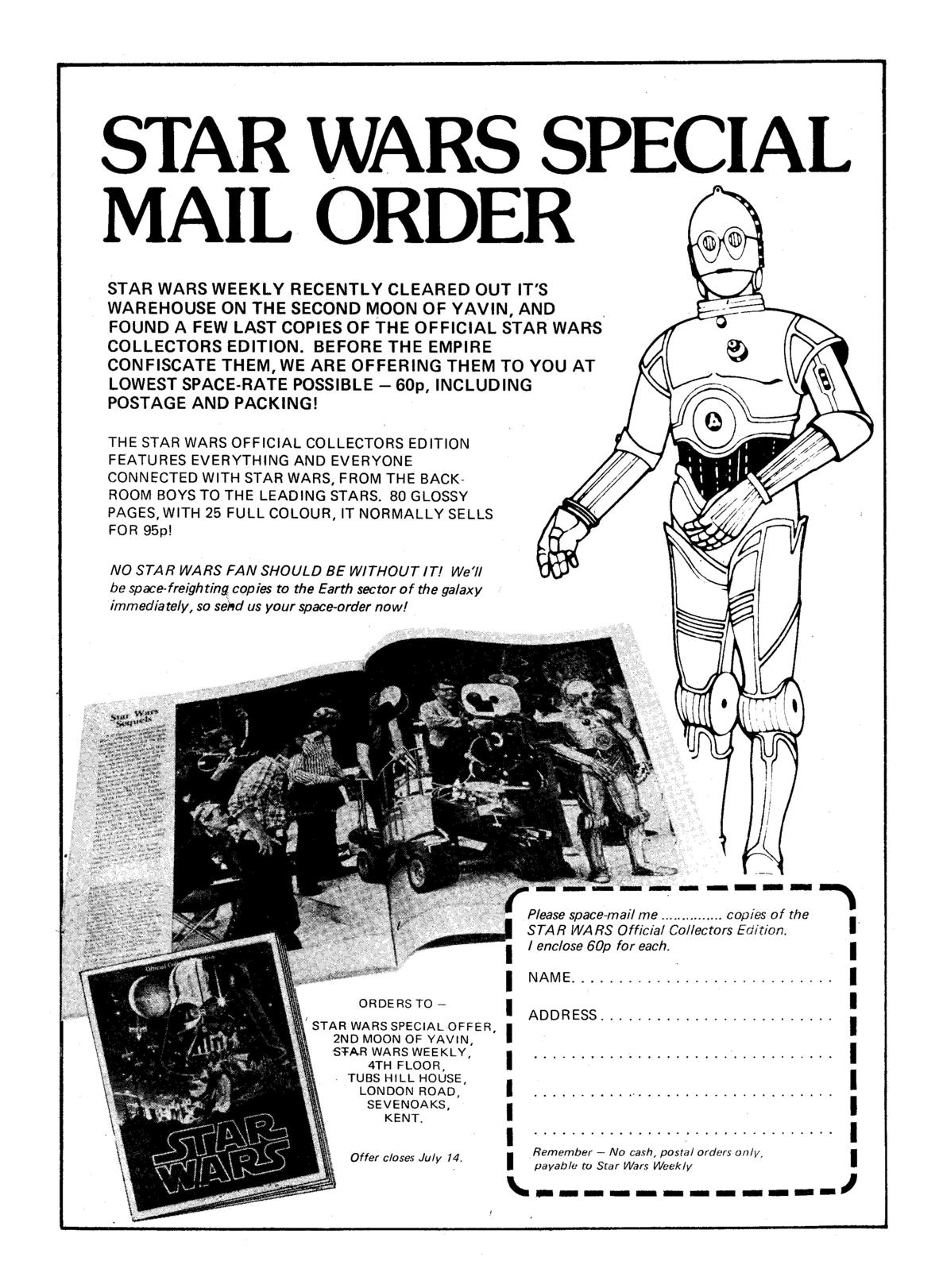 Read online Star Wars Weekly comic -  Issue #21 - 26