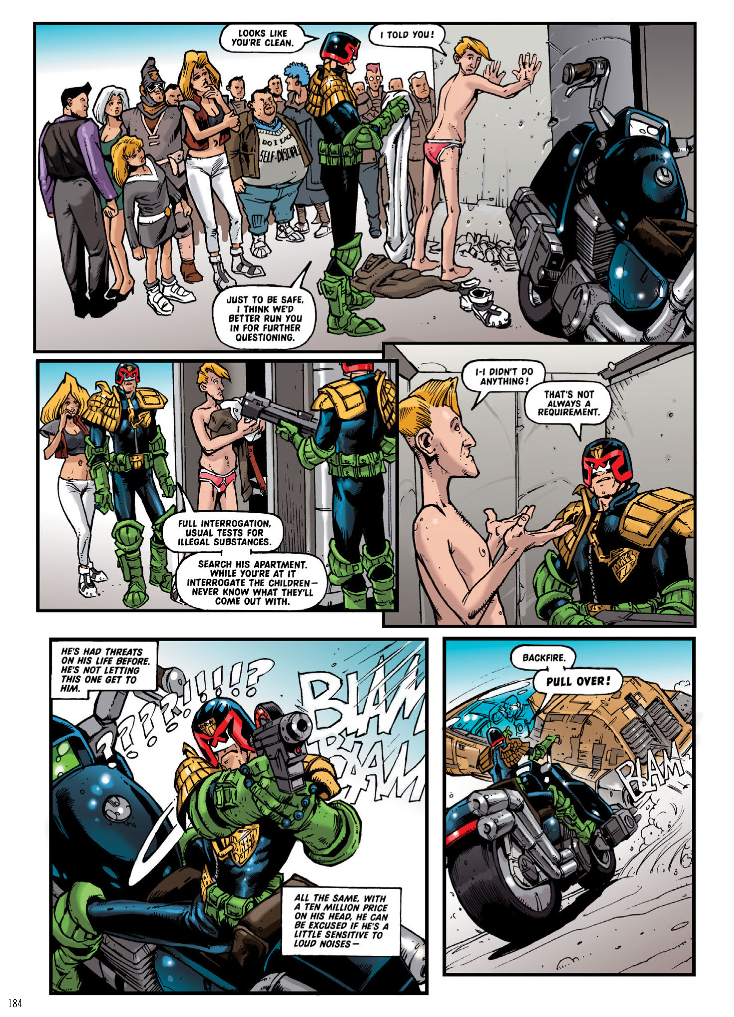 Read online Judge Dredd: The Complete Case Files comic -  Issue # TPB 30 - 186