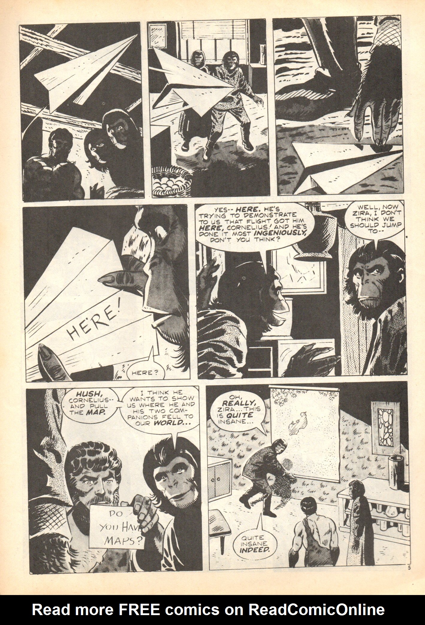 Read online Planet of the Apes (1974) comic -  Issue #4 - 5