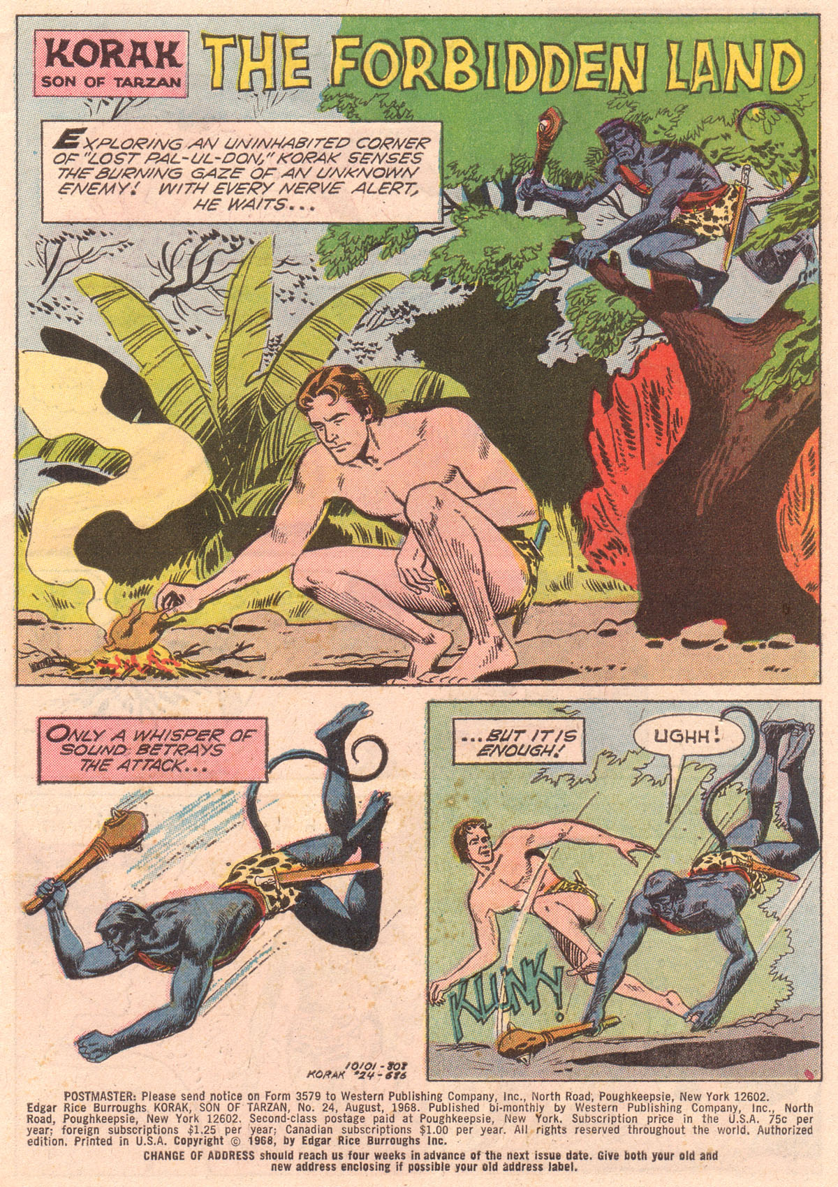 Read online Korak, Son of Tarzan (1964) comic -  Issue #24 - 3