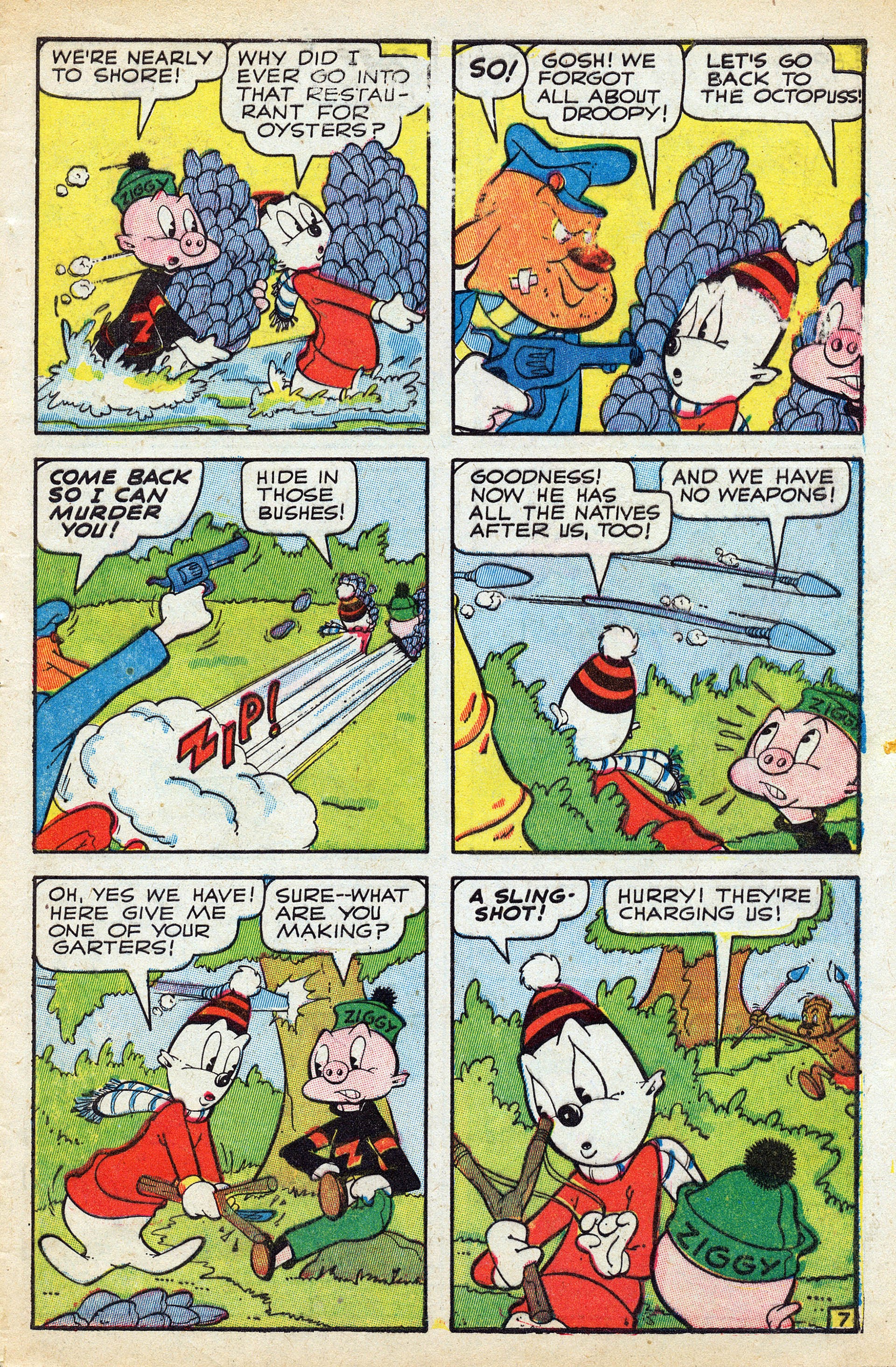 Read online Ziggy Pig-Silly Seal Comics (1944) comic -  Issue #1 - 9