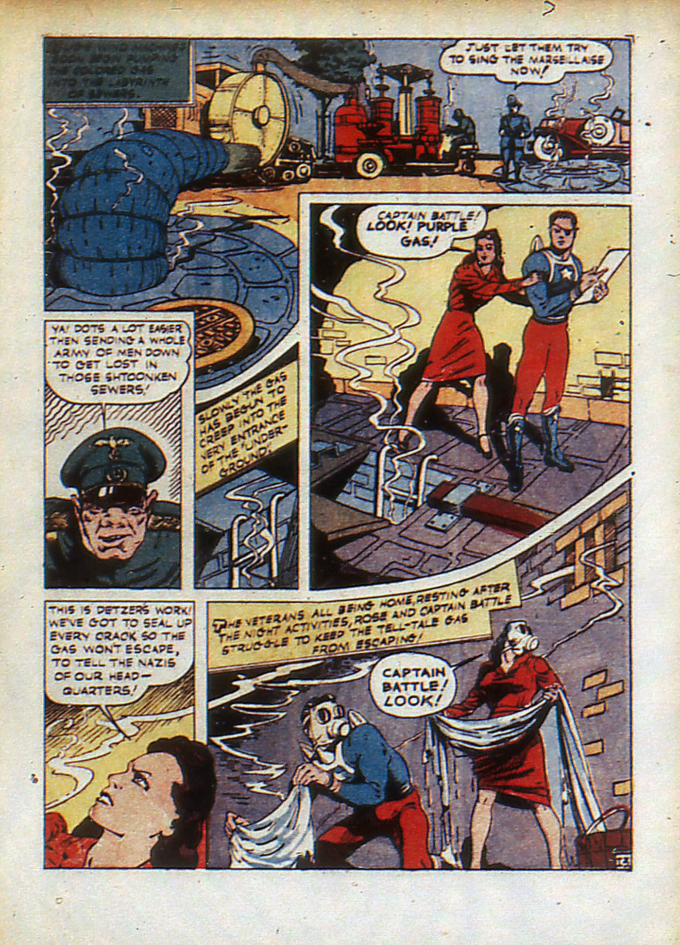 Read online Captain Battle Comics comic -  Issue #1 - 15