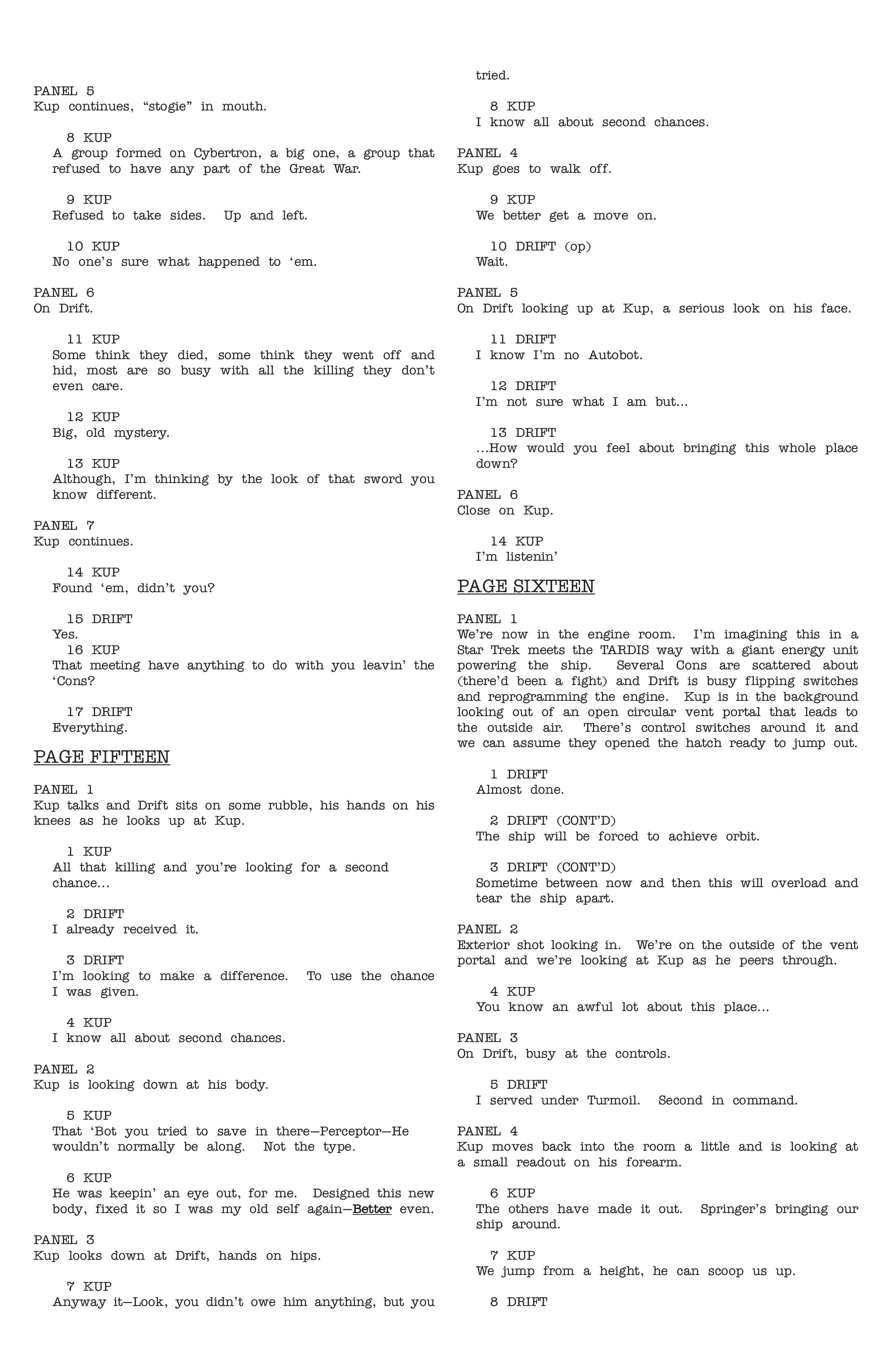 Read online The Transformers Spotlight: Drift Director's Cut comic -  Issue # Full - 48