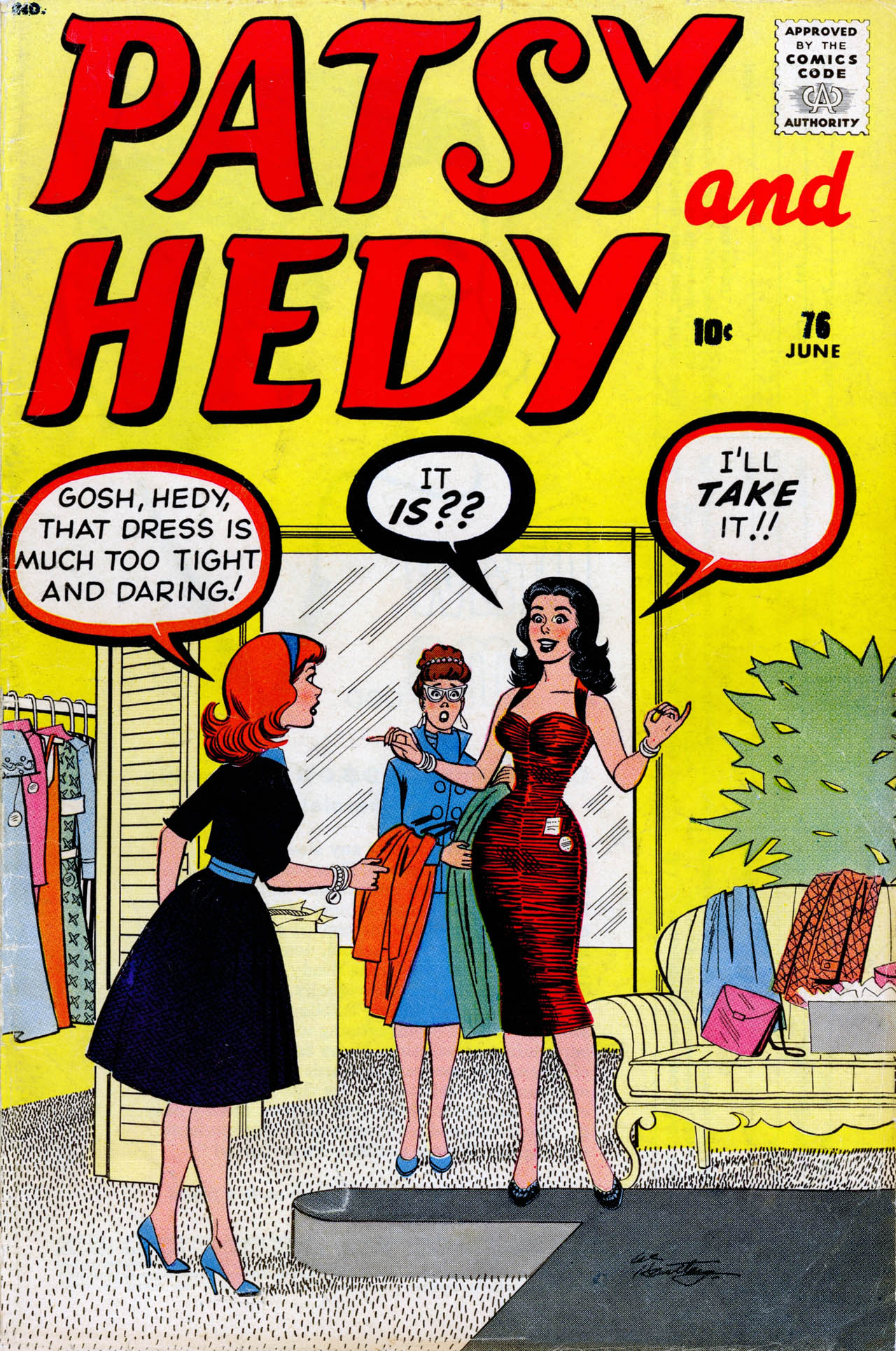 Read online Patsy and Hedy comic -  Issue #76 - 1