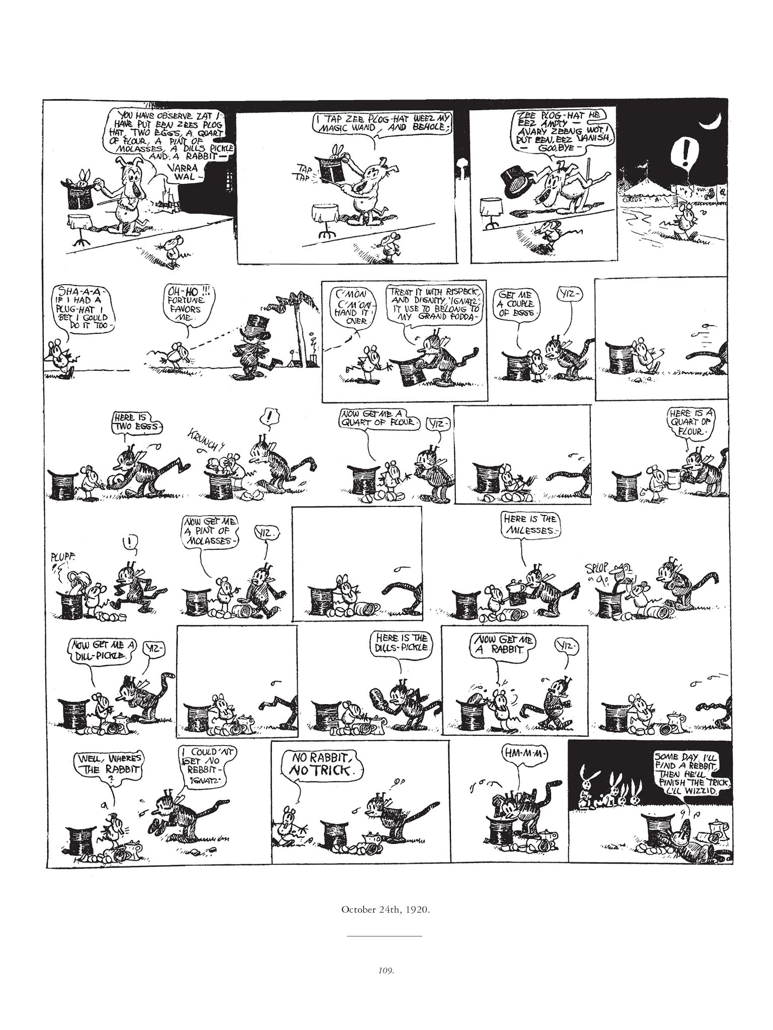 Read online Krazy & Ignatz comic -  Issue # TPB 2 - 109