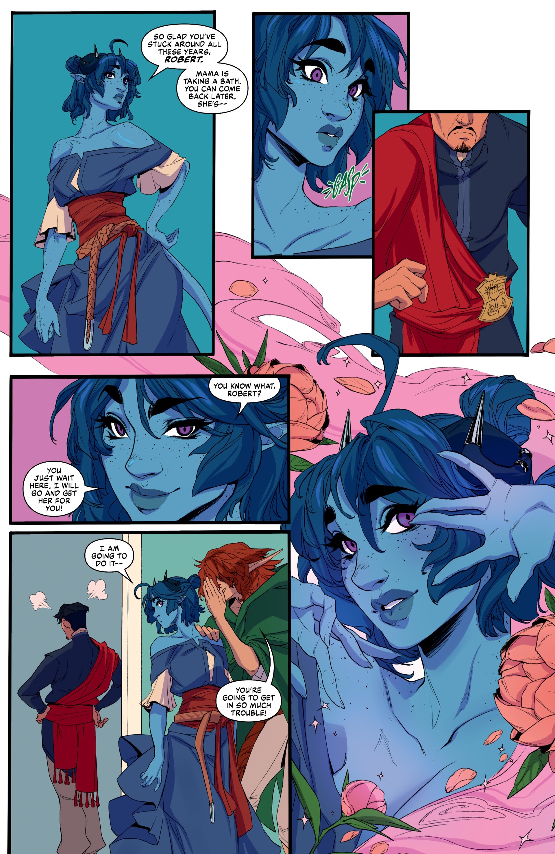 Read online Critical Role: The Mighty Nein Origins–Jester Lavorre comic -  Issue # Full - 49