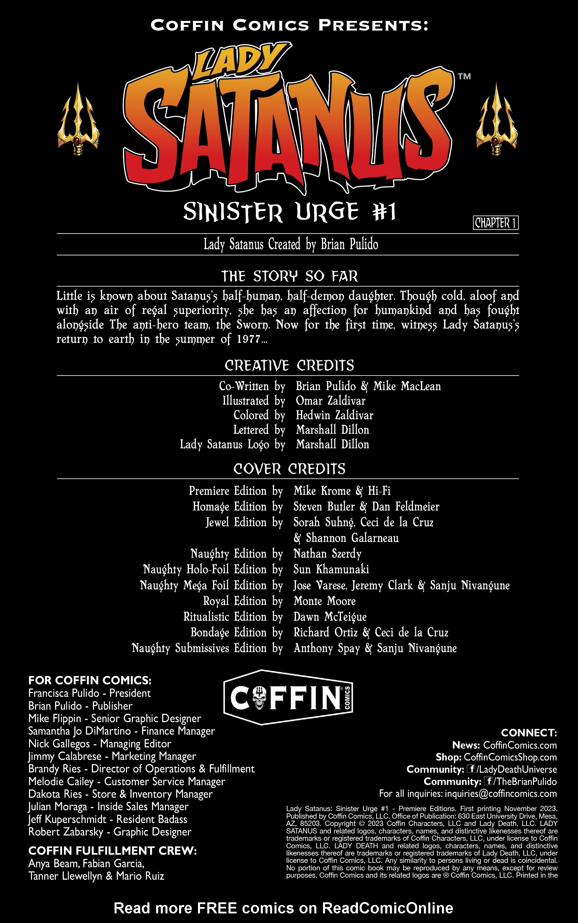 Read online Lady Satanus: Sinister Urge comic -  Issue # TPB - 2