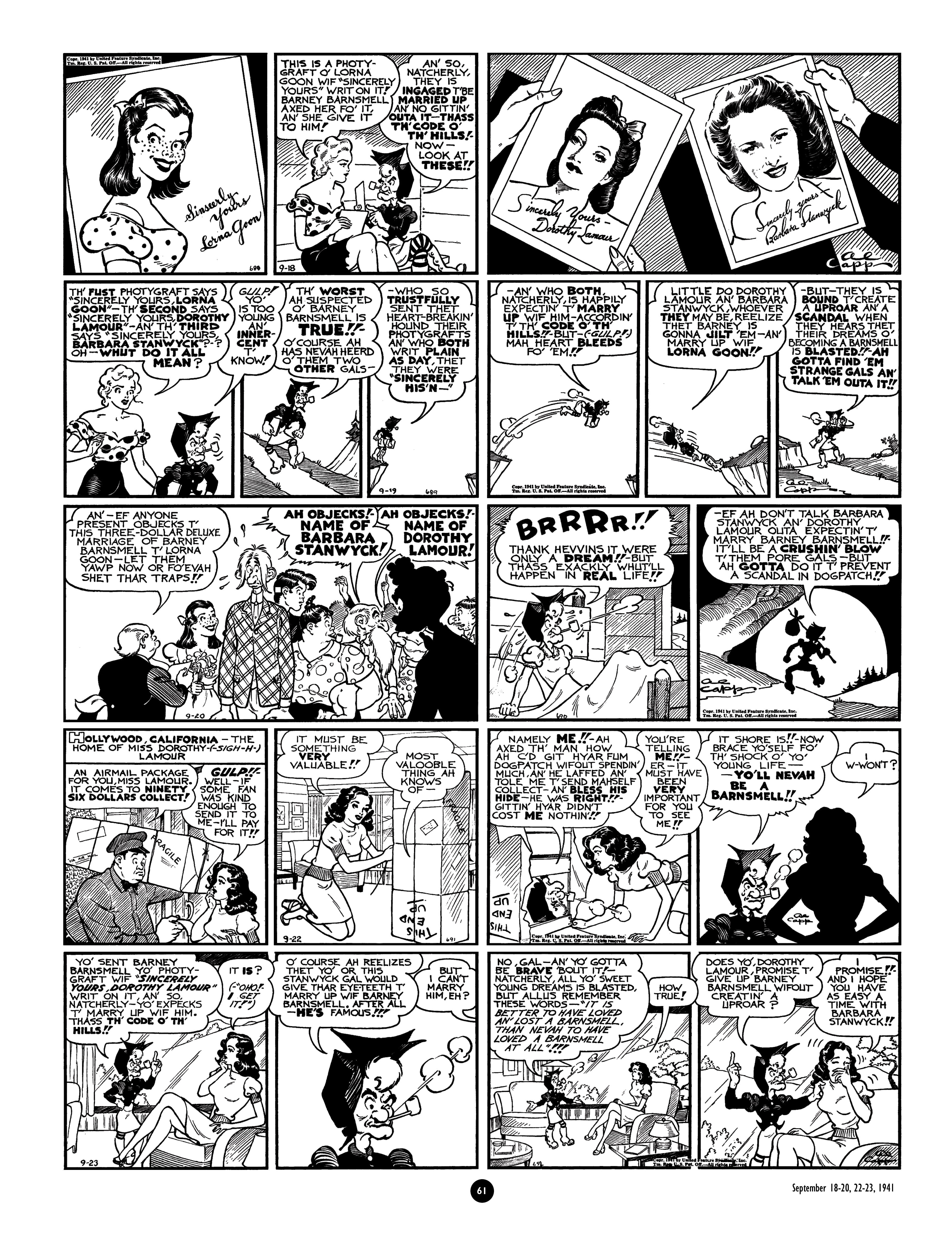 Read online Al Capp's Li'l Abner Complete Daily & Color Sunday Comics comic -  Issue # TPB 4 (Part 1) - 62