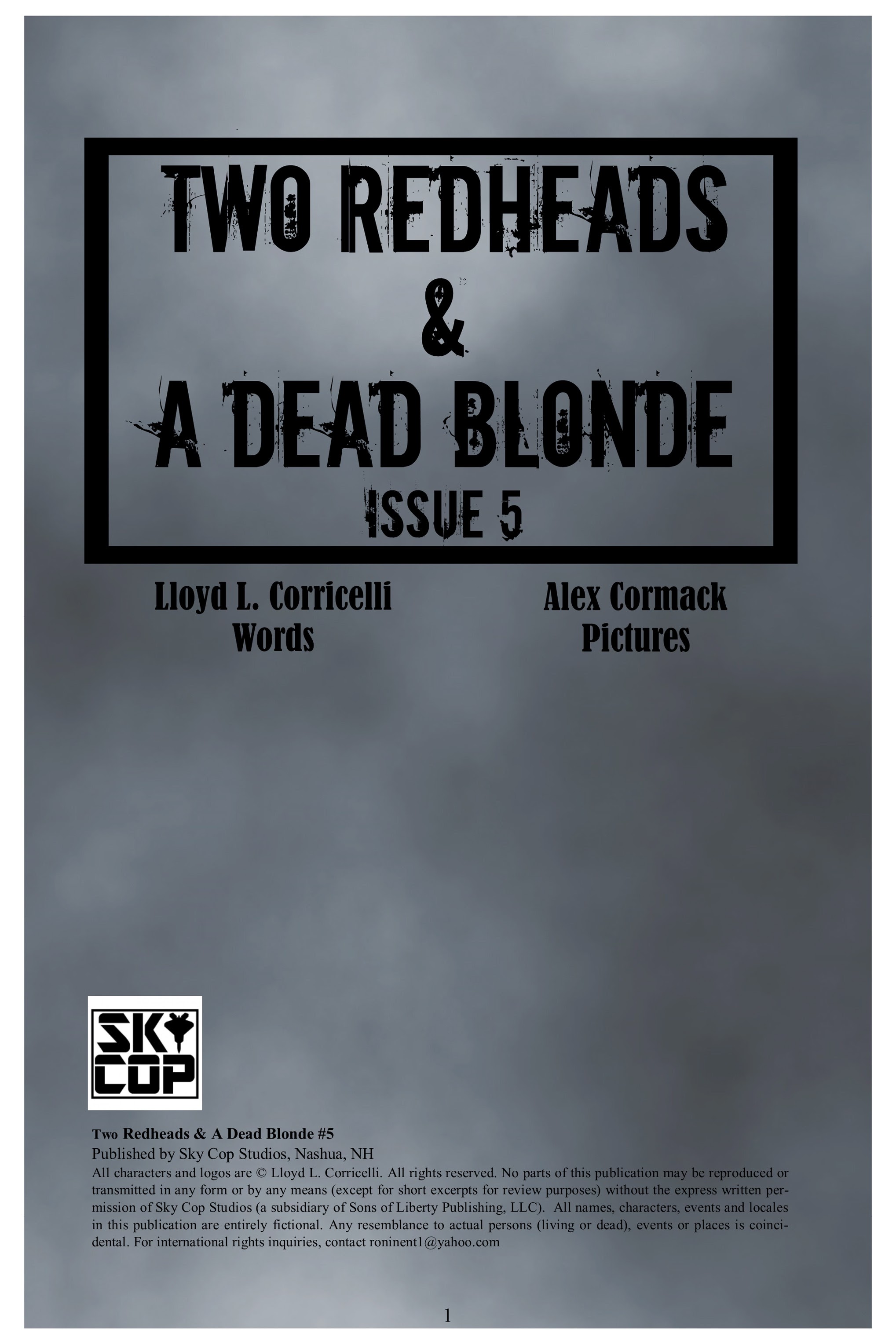 Read online Two Redheads & A Dead Blonde comic -  Issue #5 - 2