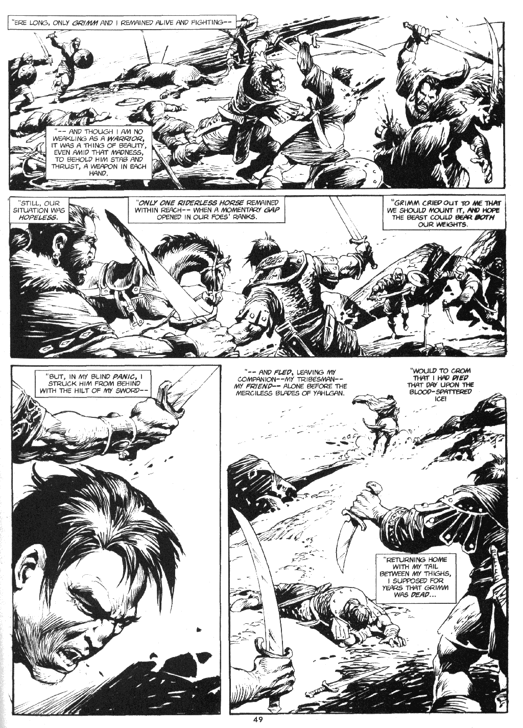 Read online The Savage Sword Of Conan comic -  Issue #219 - 50