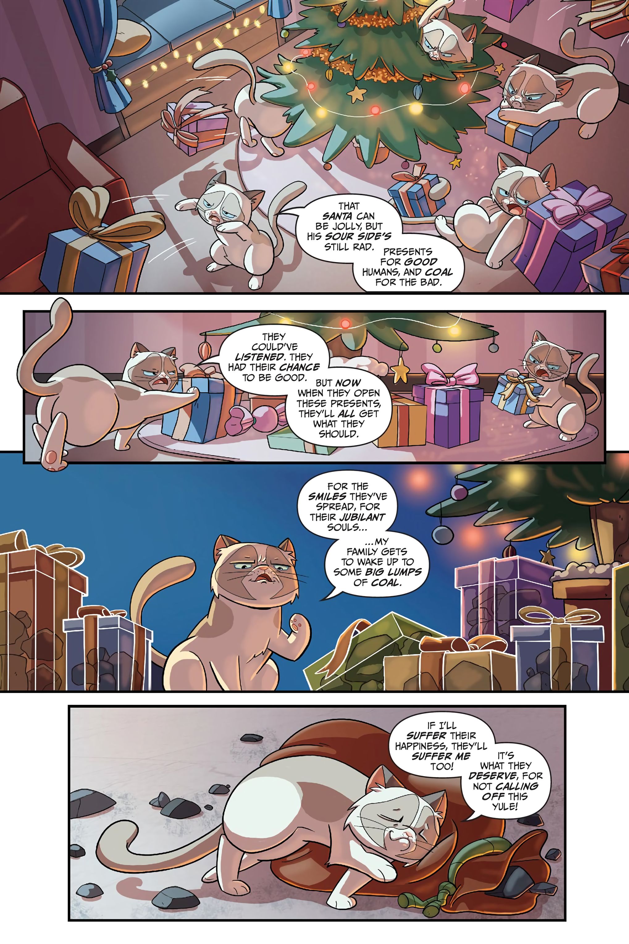 Read online Grumpy Cat: The Grumpus and Other Horrible Holiday Tales comic -  Issue # TPB - 34