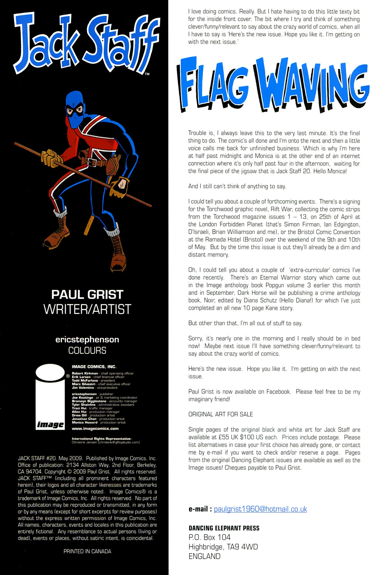 Read online Jack Staff (2003) comic -  Issue #20 - 2