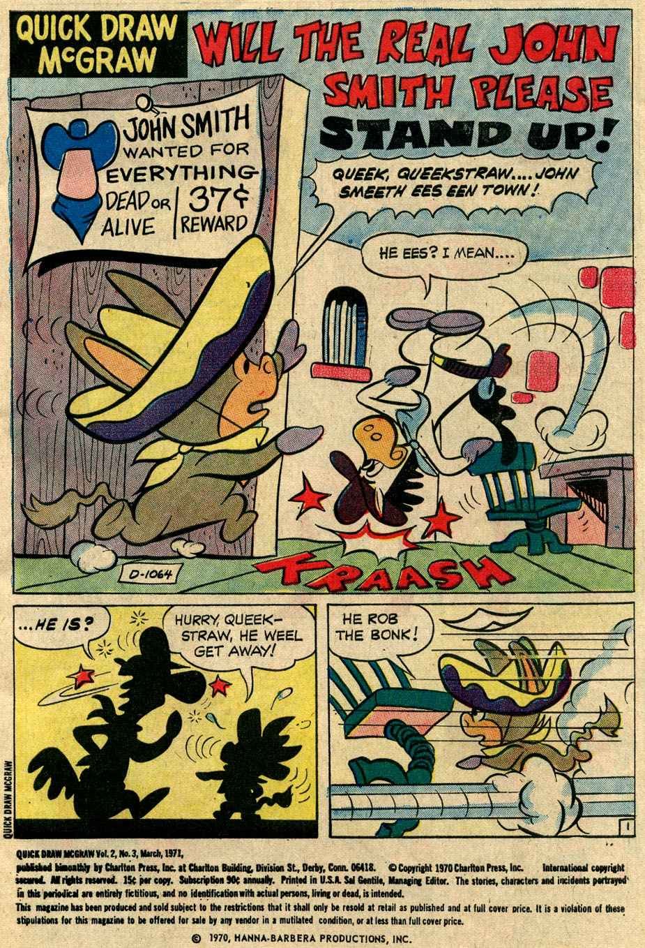 Read online Quick Draw McGraw comic -  Issue #3 - 2