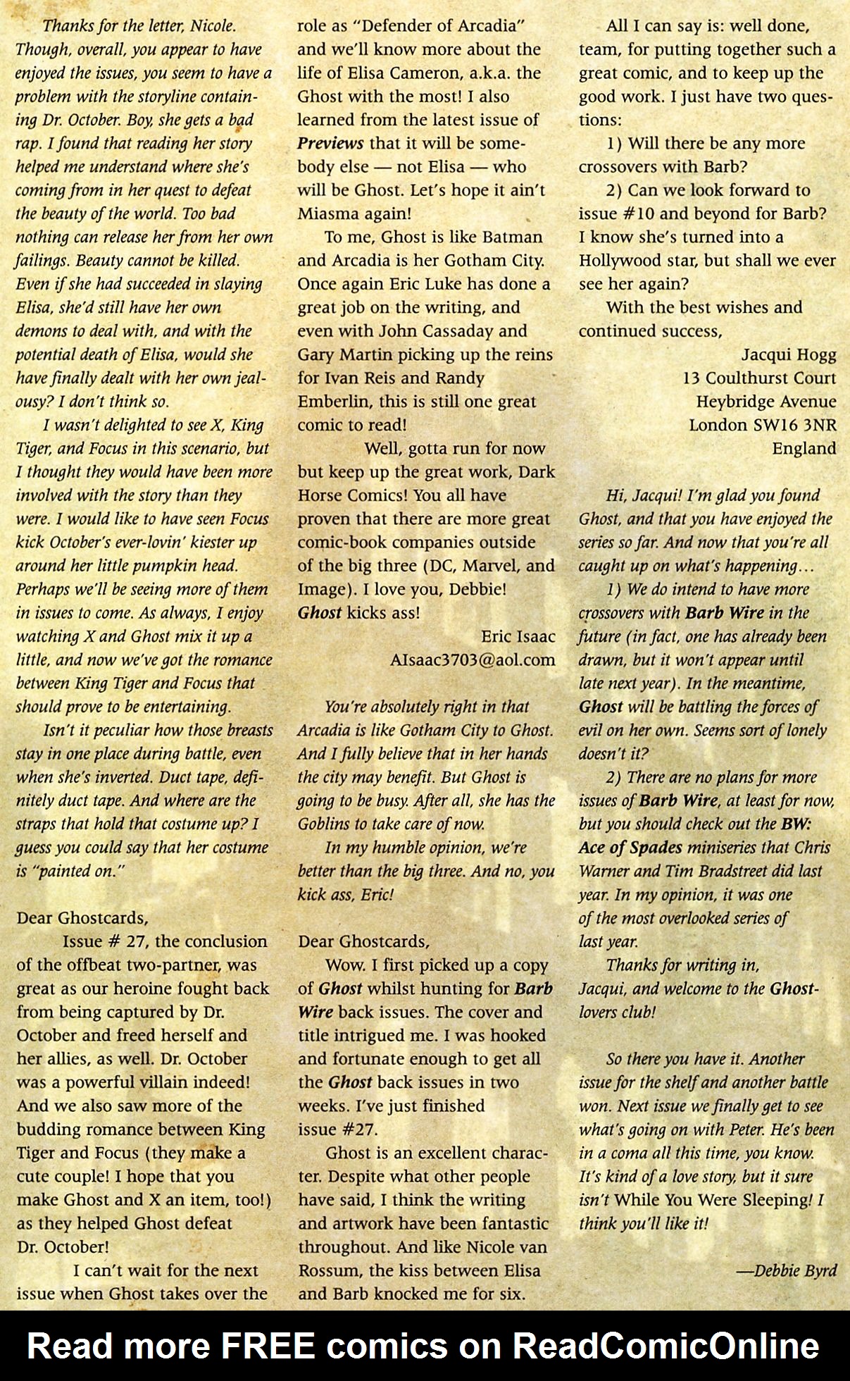 Read online Ghost (1995) comic -  Issue #31 - 26