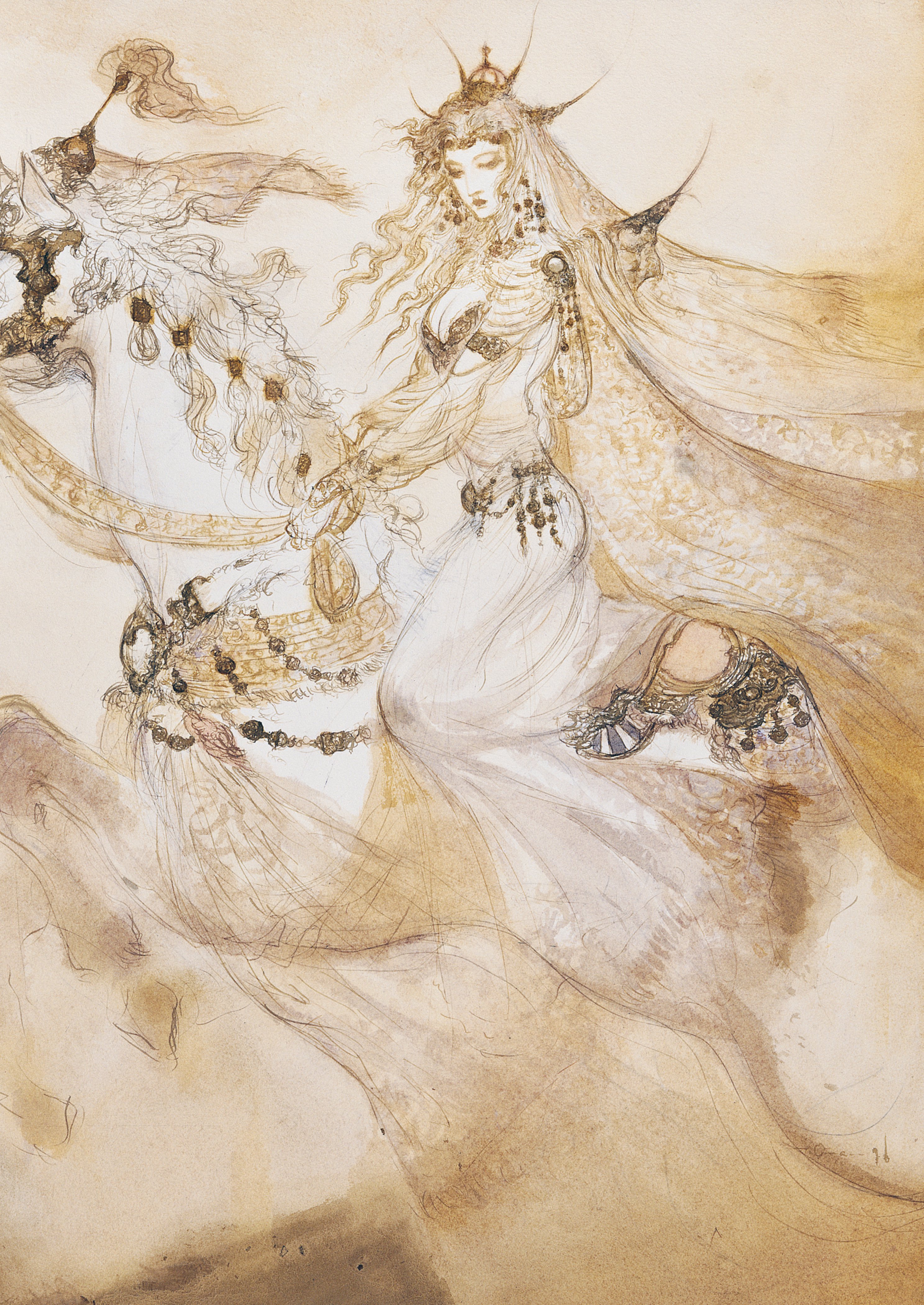 Read online Elegant Spirits: Amano's Tale of Genji and Fairies comic -  Issue # TPB - 107