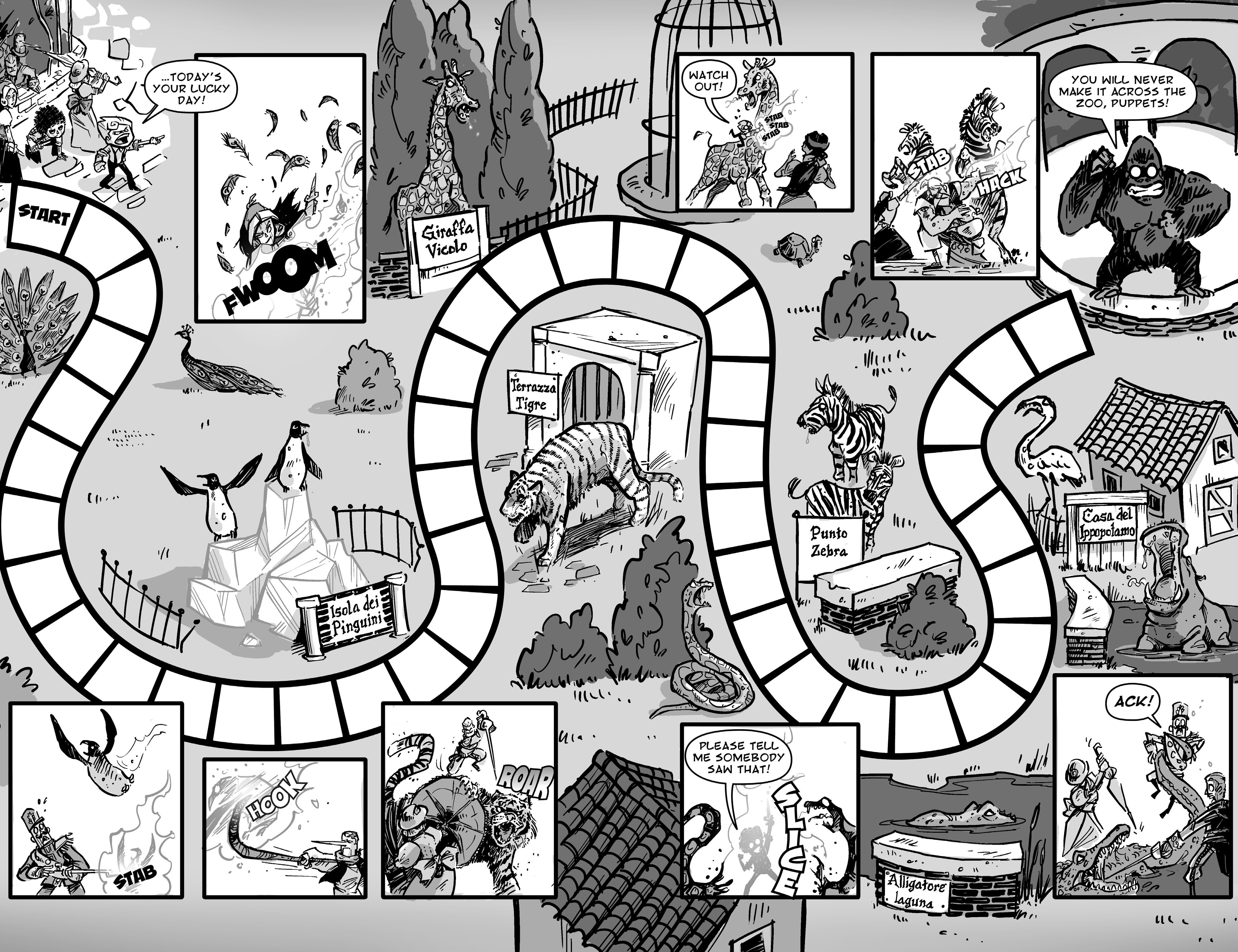 Read online Pinocchio, Vampire Slayer Versus the Vampire Zoo comic -  Issue # Full - 20