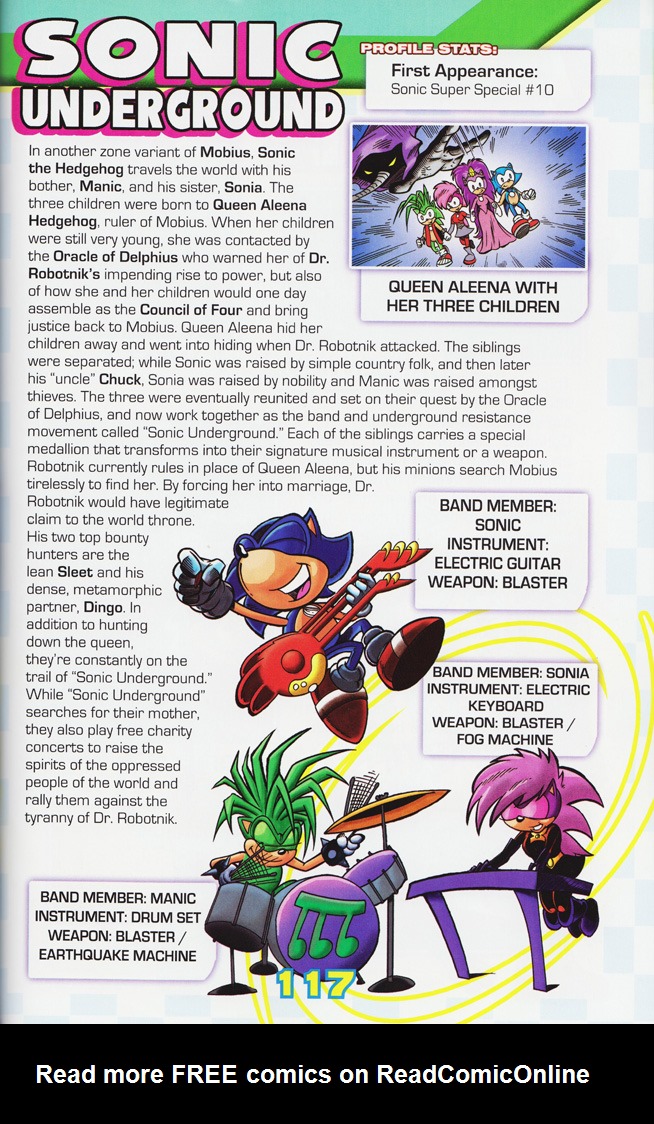 Read online Sonic the Hedgehog: The Complete Sonic Comic Encyclopedia comic -  Issue # TPB - 119