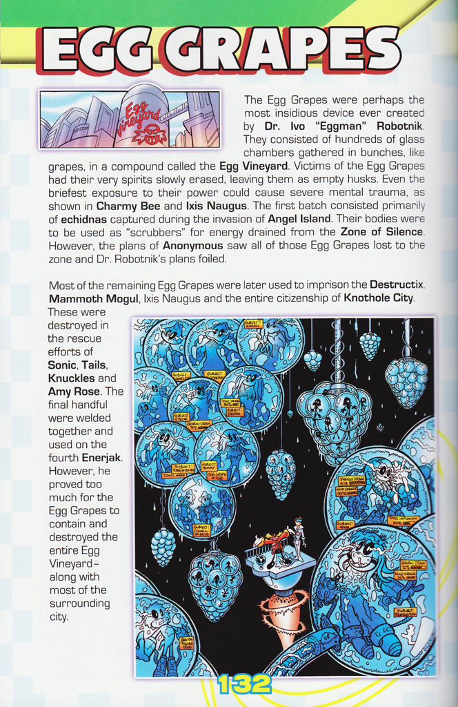 Read online Sonic the Hedgehog: The Complete Sonic Comic Encyclopedia comic -  Issue # TPB - 134