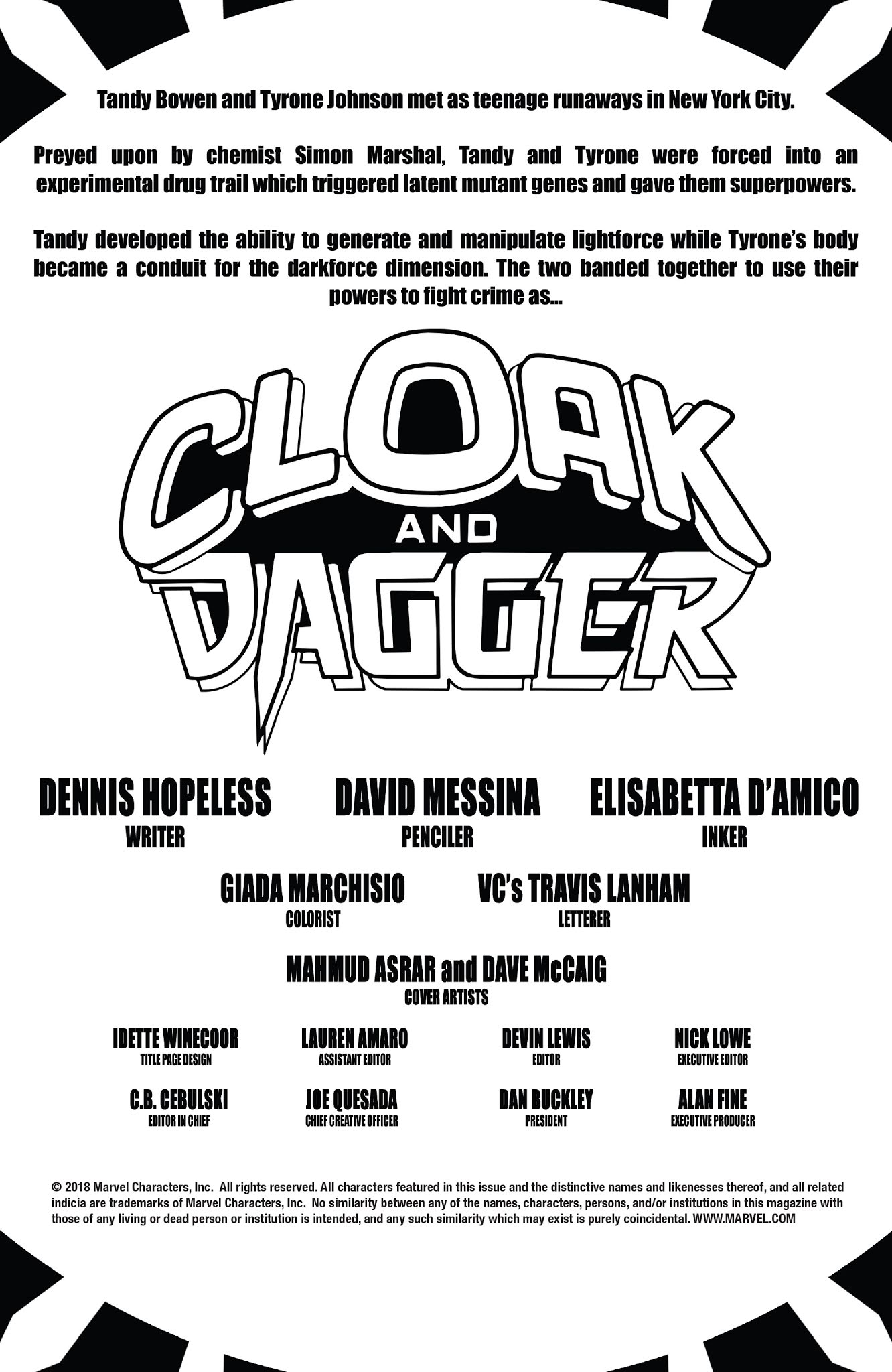Read online Cloak and Dagger (2018) comic -  Issue #1 - 2